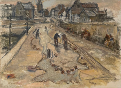 Street Scene - DAVID M. SUTHERLAND RSA | Scottish, 1883-1973