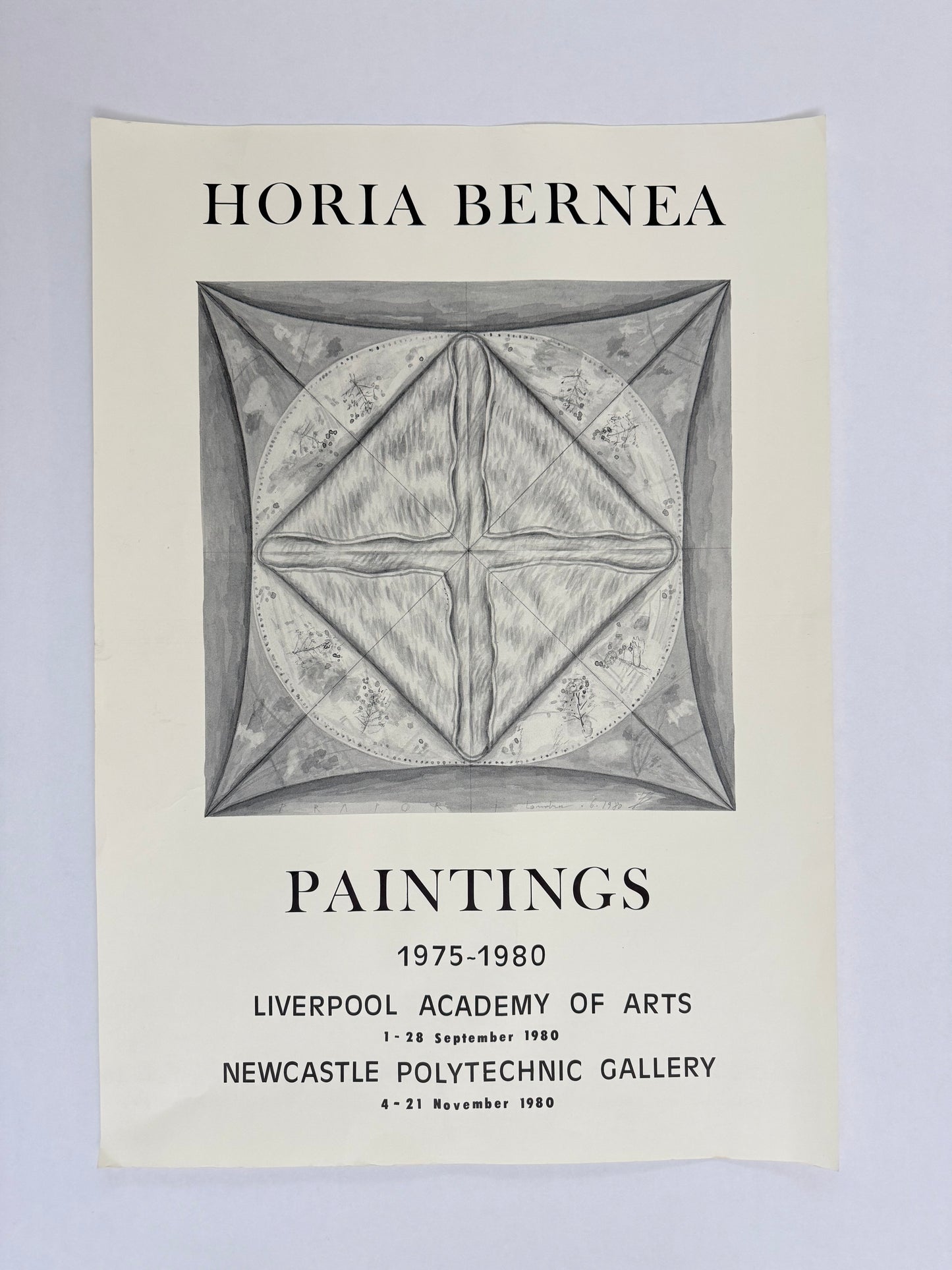 HORIA BERNEA Paintings 1975-1980, Liverpool Academy of Arts | Art Poster