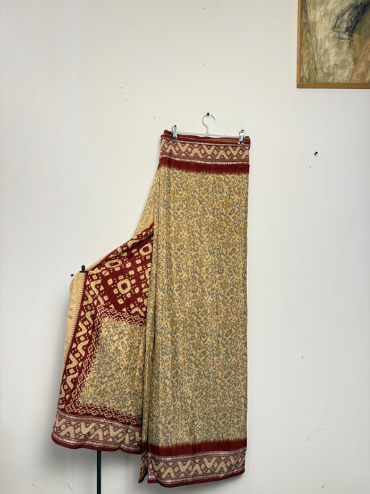 Vintage Pure Silk Saree Fabric