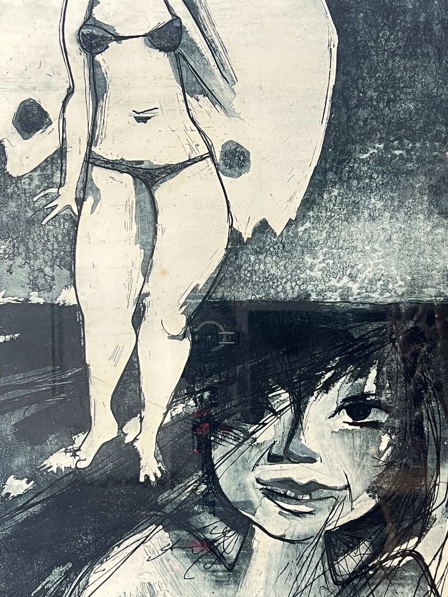 Two Ladies Aquatint Engraving | Dutch 1961