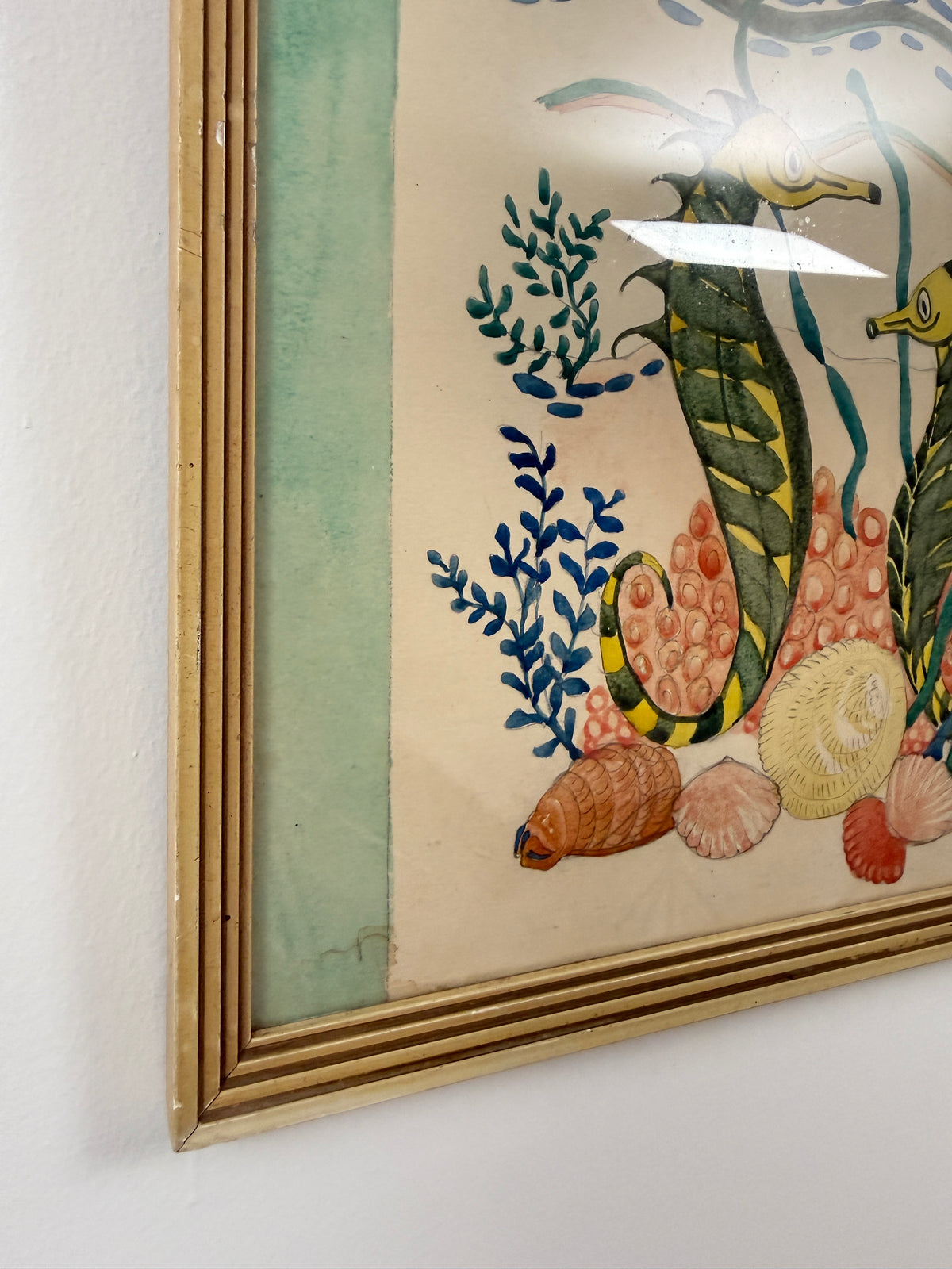 Dandy and Joan | Original Seahorse Watercolour | c.1930–1950