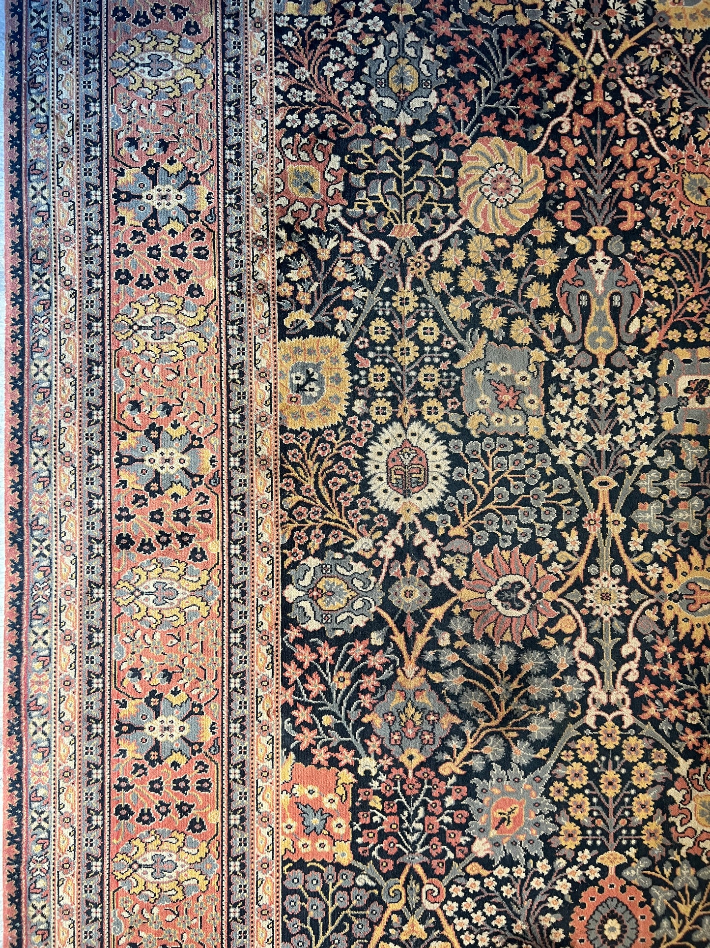 Large Rug - Turkish Hereke Design - 4.5m by 3.4m - Ex Shop Rug