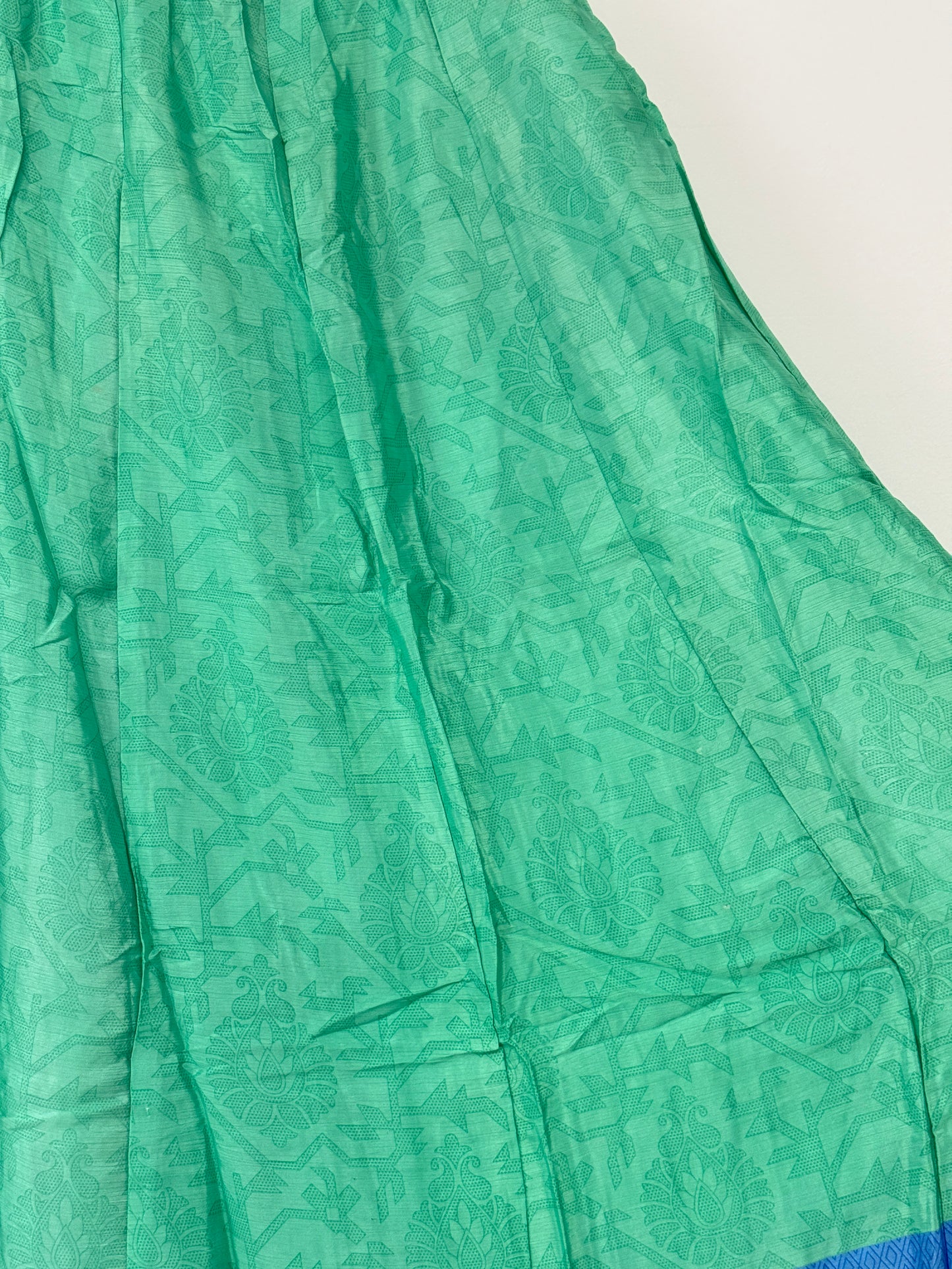Vintage Saree Silk Pleated Skirt