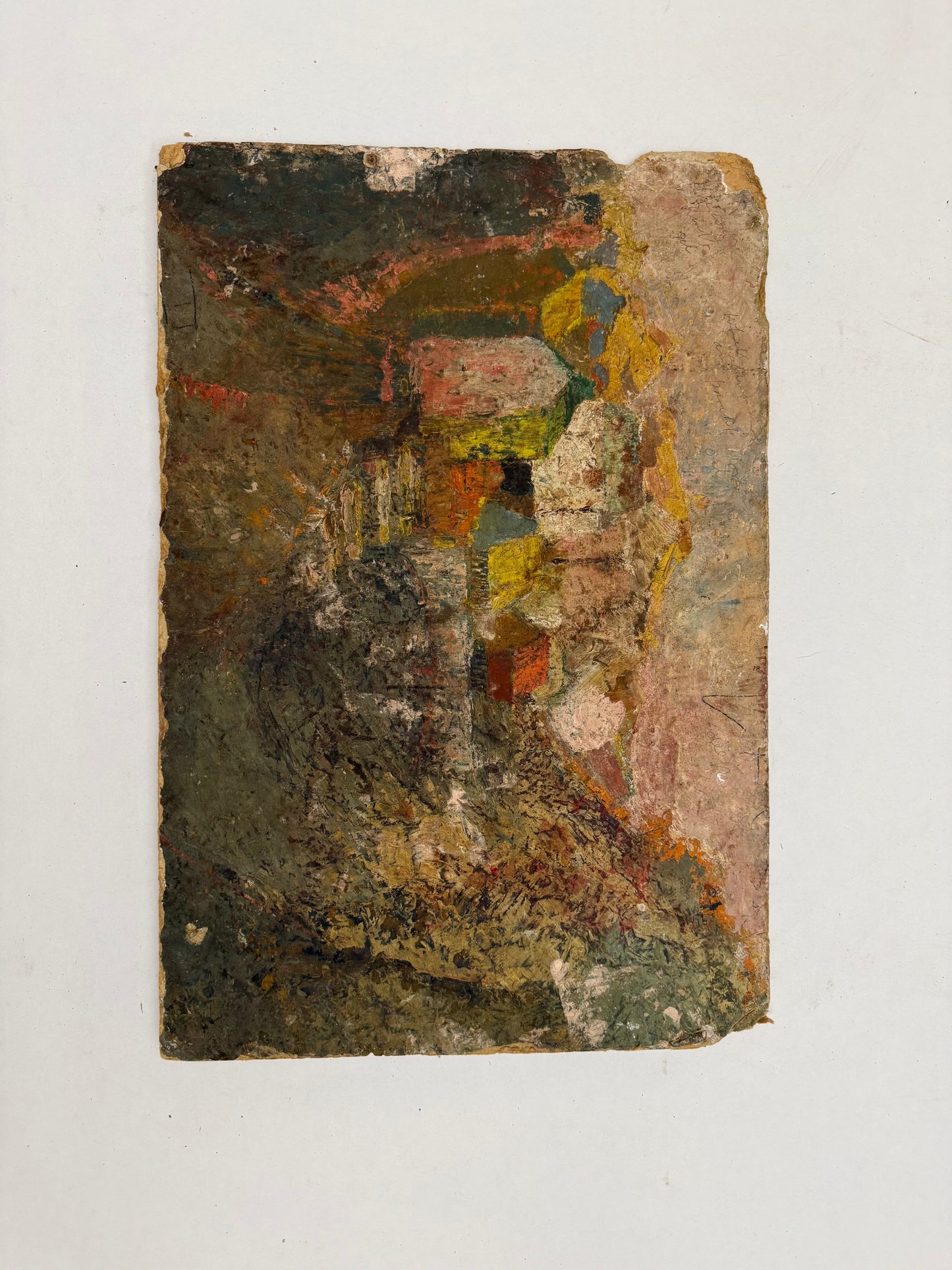 Portrait in Yellow/ Landscape Verso - Oxshott Pottery Estate HENRY WREN