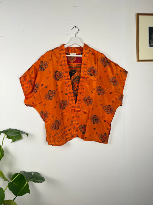 Vintage Saree Silk Shrug Blouse