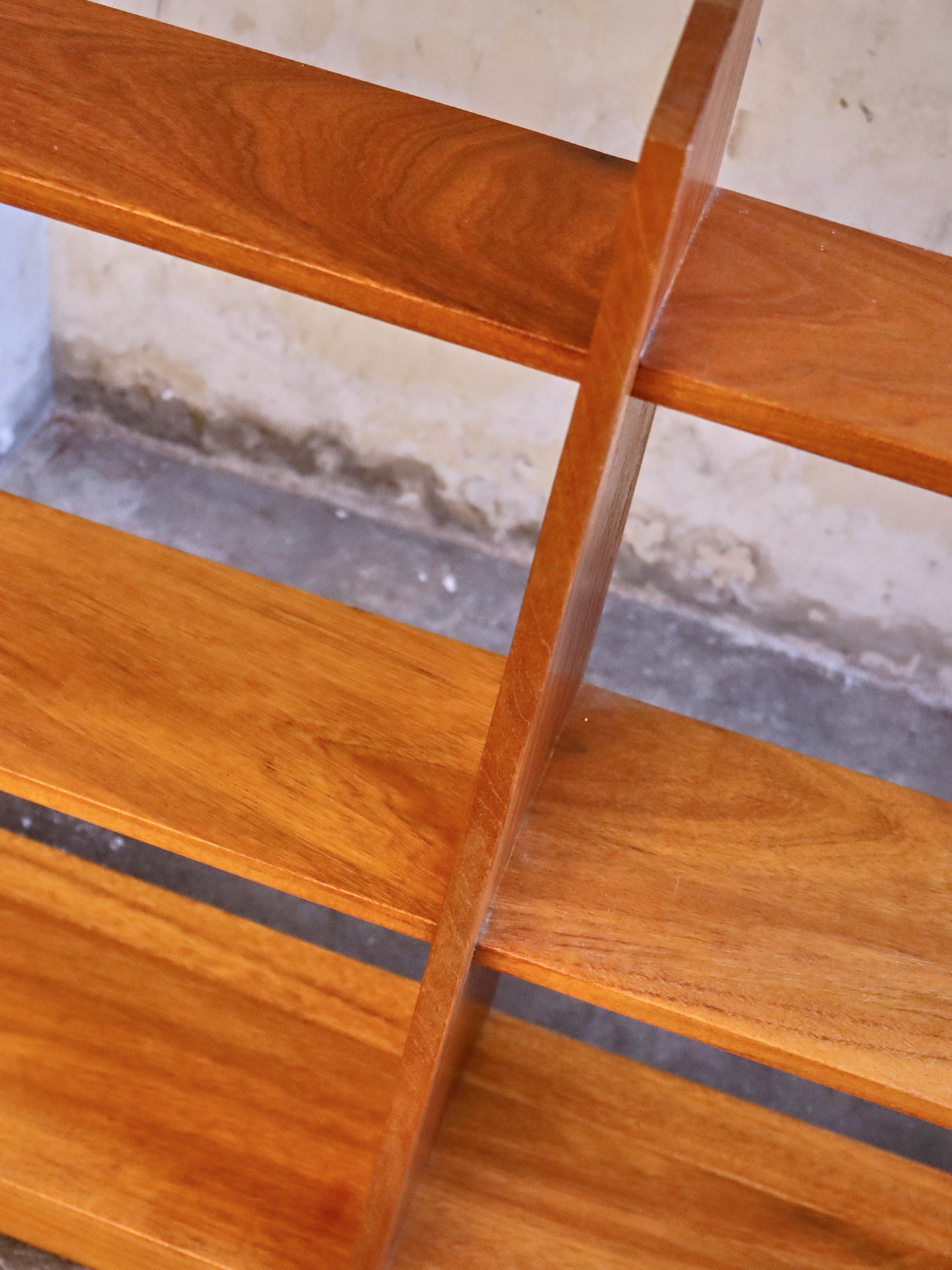 1970’s Teak Open Bookshelves with graduating shelves.