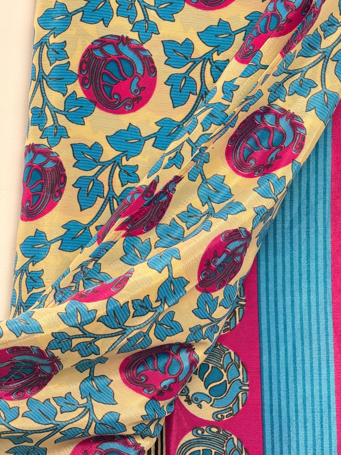 Vintage Pure Silk Saree Fabric