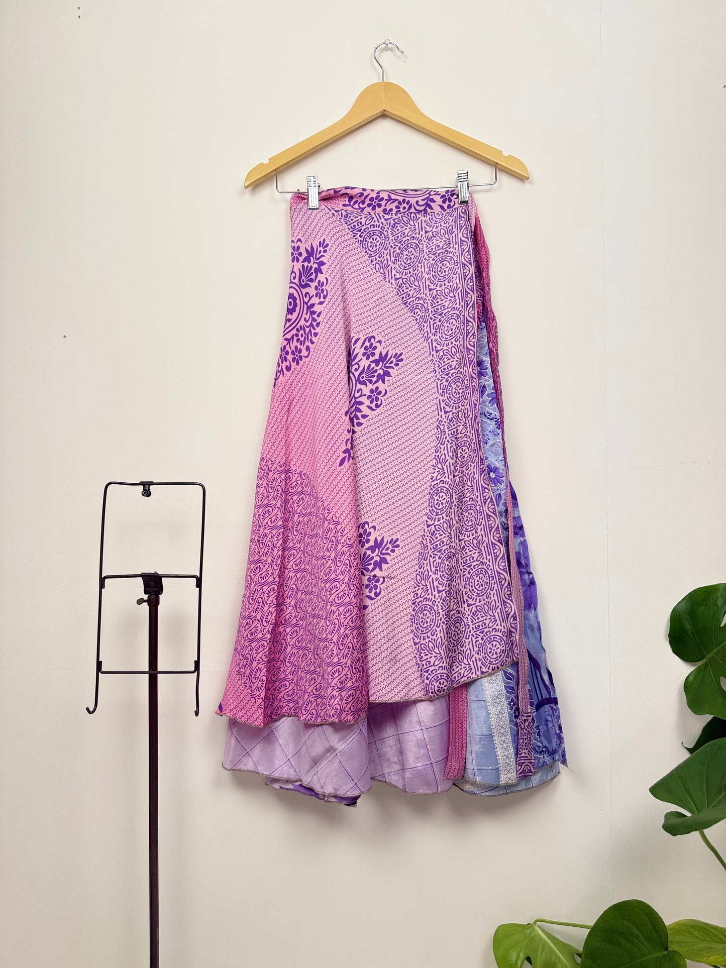Vintage Saree Silk Wrap Skirt