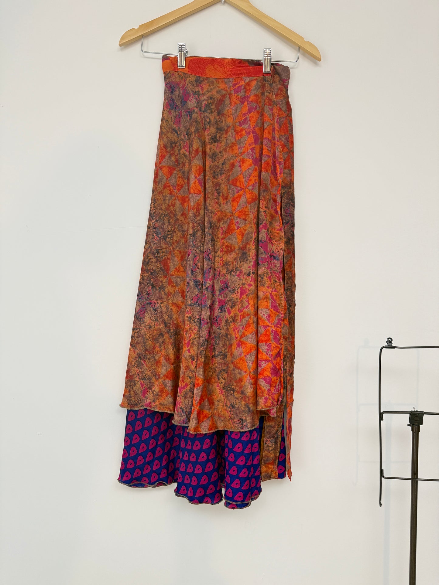 Vintage Saree Silk Wrap Skirt