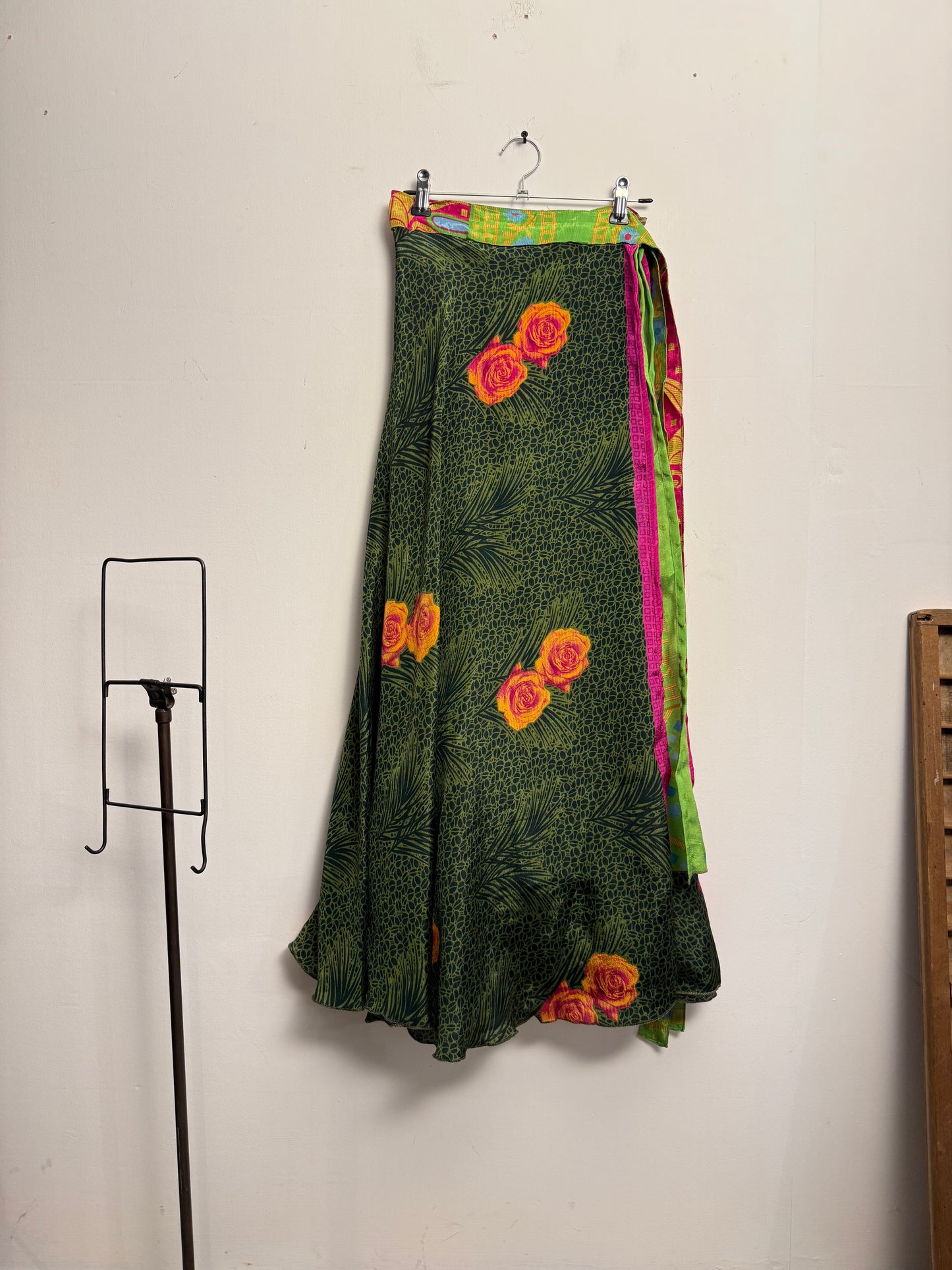 Vintage Saree Silk Wrap Skirt