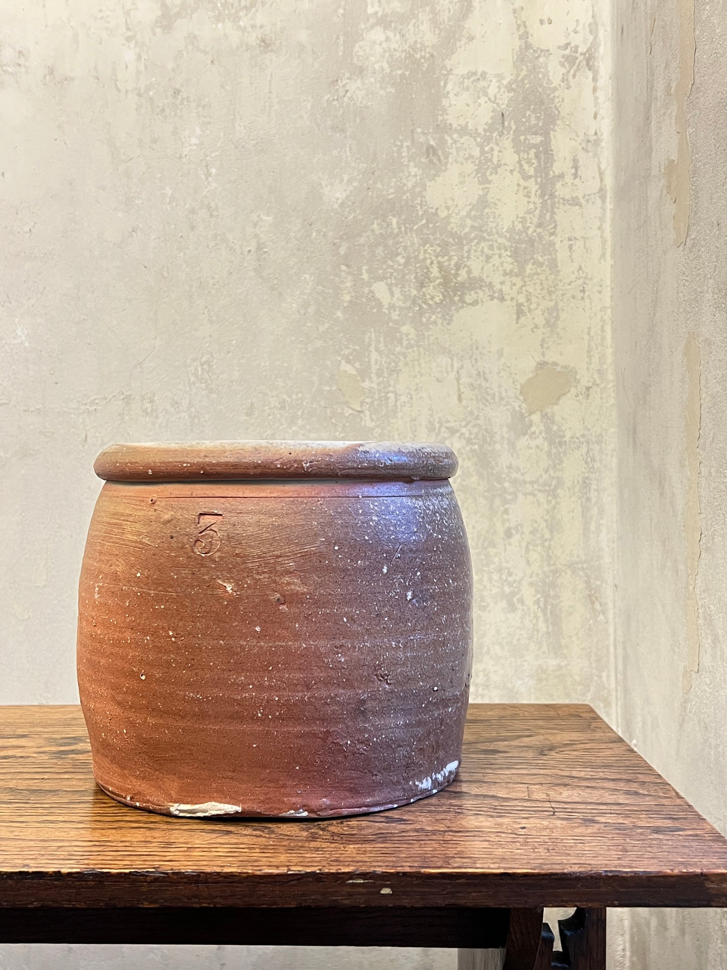 19thC French Stoneware Confit Pot