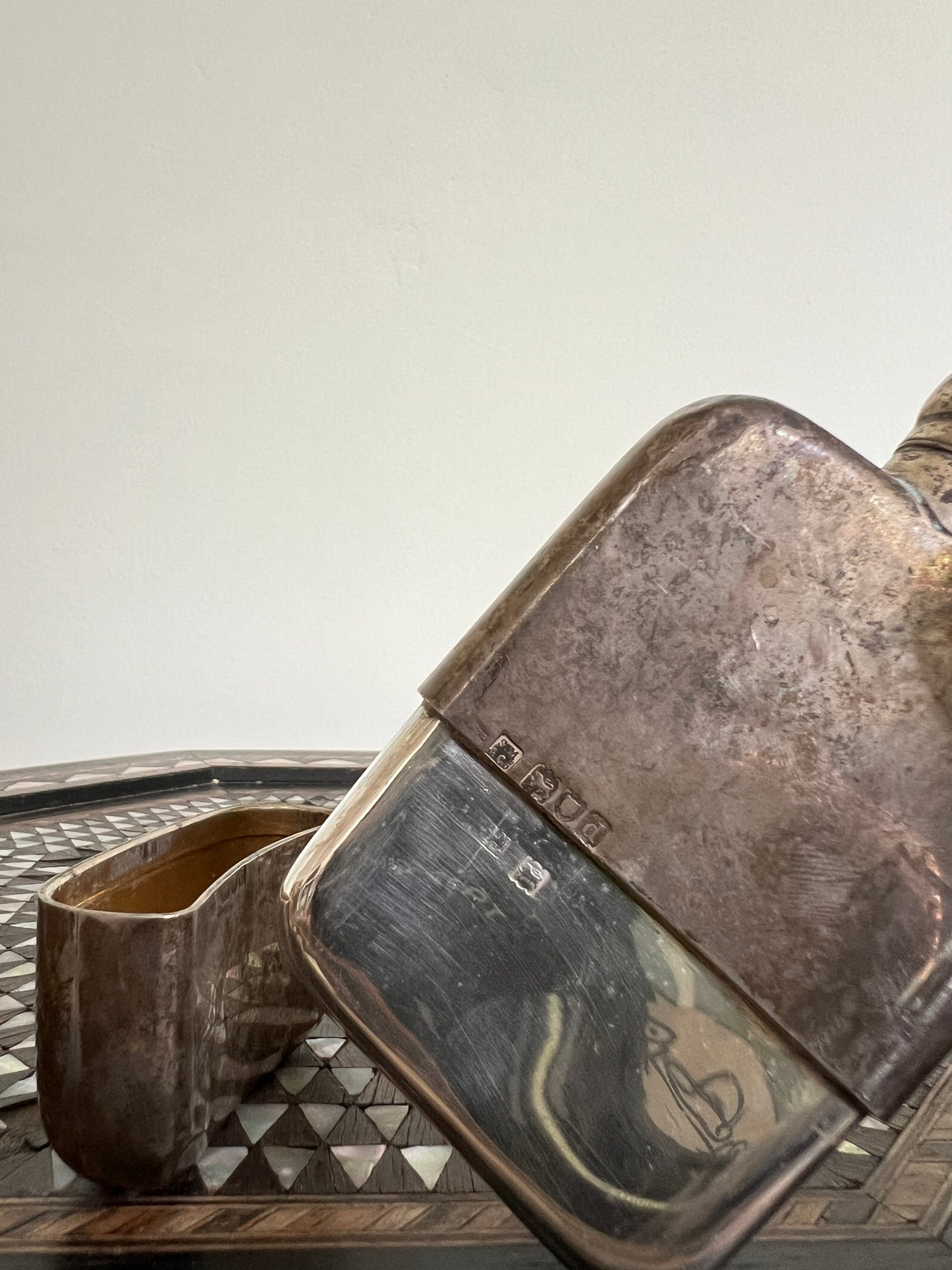 A 19th Century  Sampson Mordan & Co  Silver Hipflask