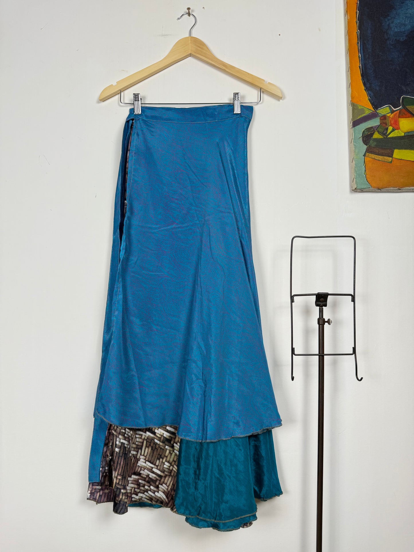 Vintage Saree Silk Wrap Skirt