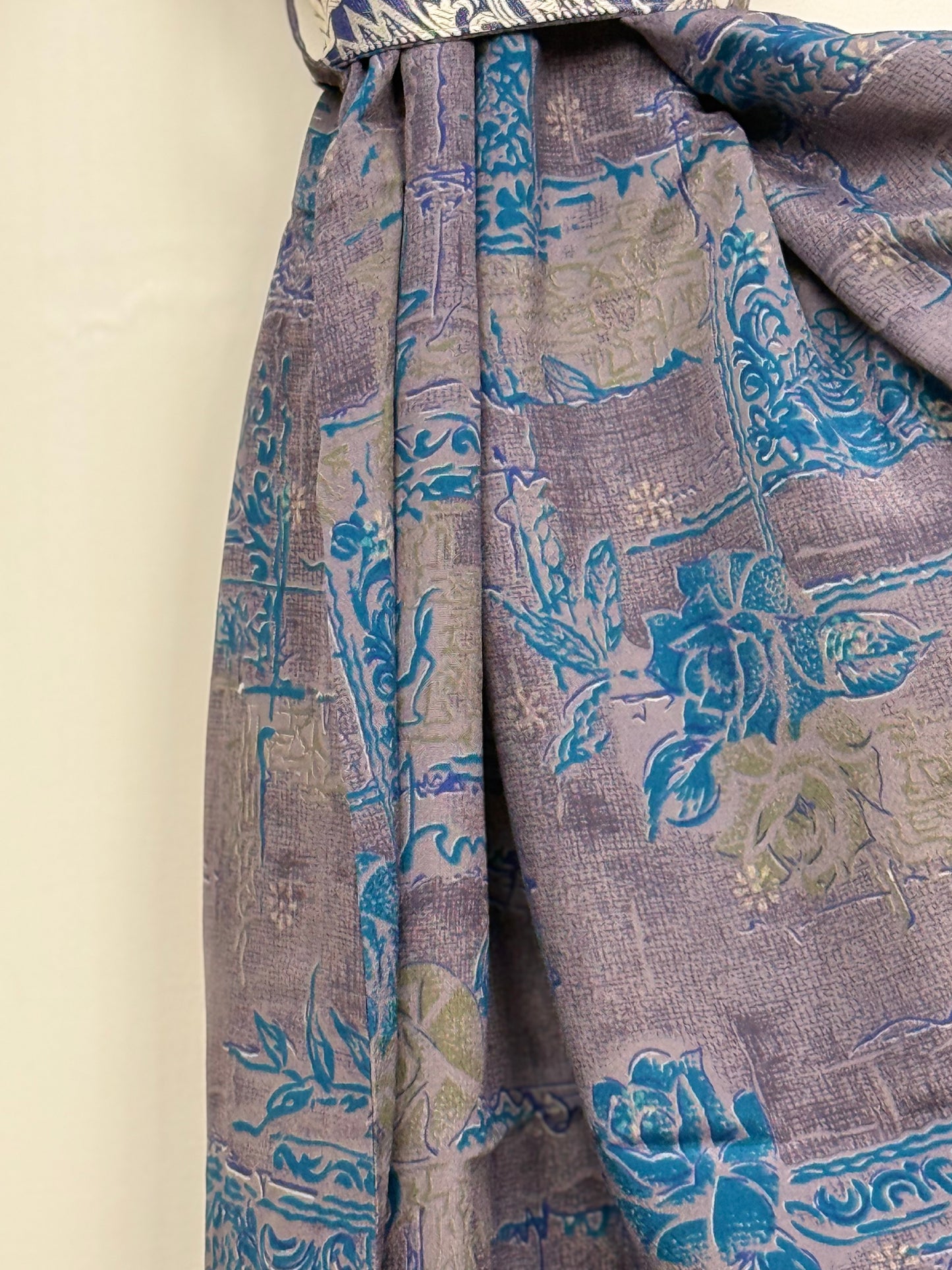 Vintage Saree Silk Kimono / Duster - Short