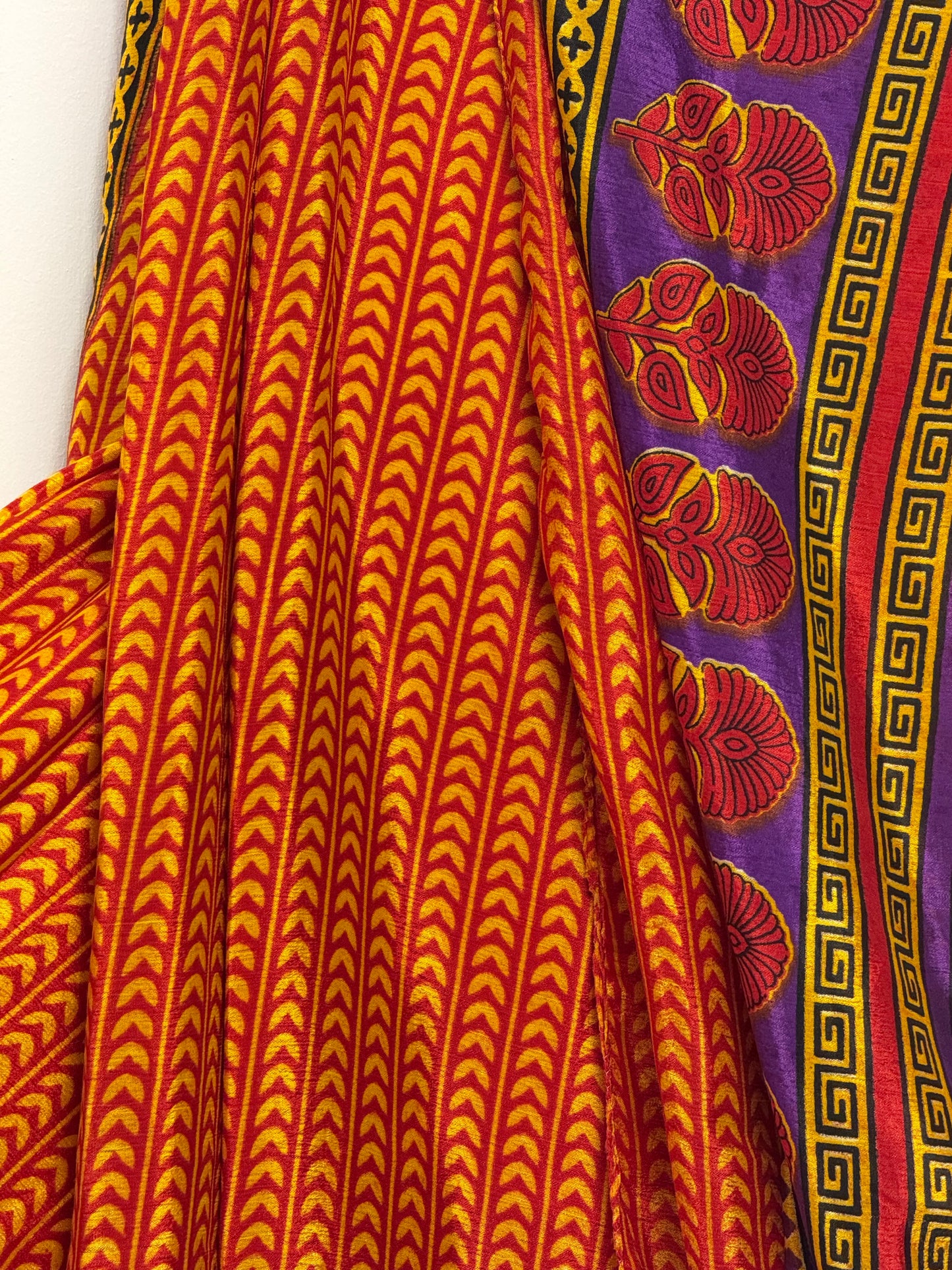 Vintage Pure Silk Saree Fabric