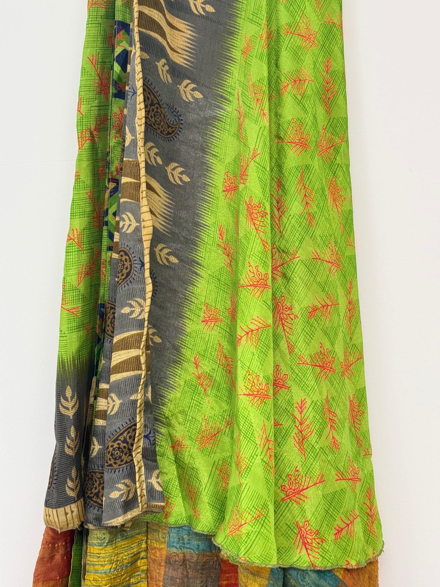 Vintage Saree Silk Wrap Skirt