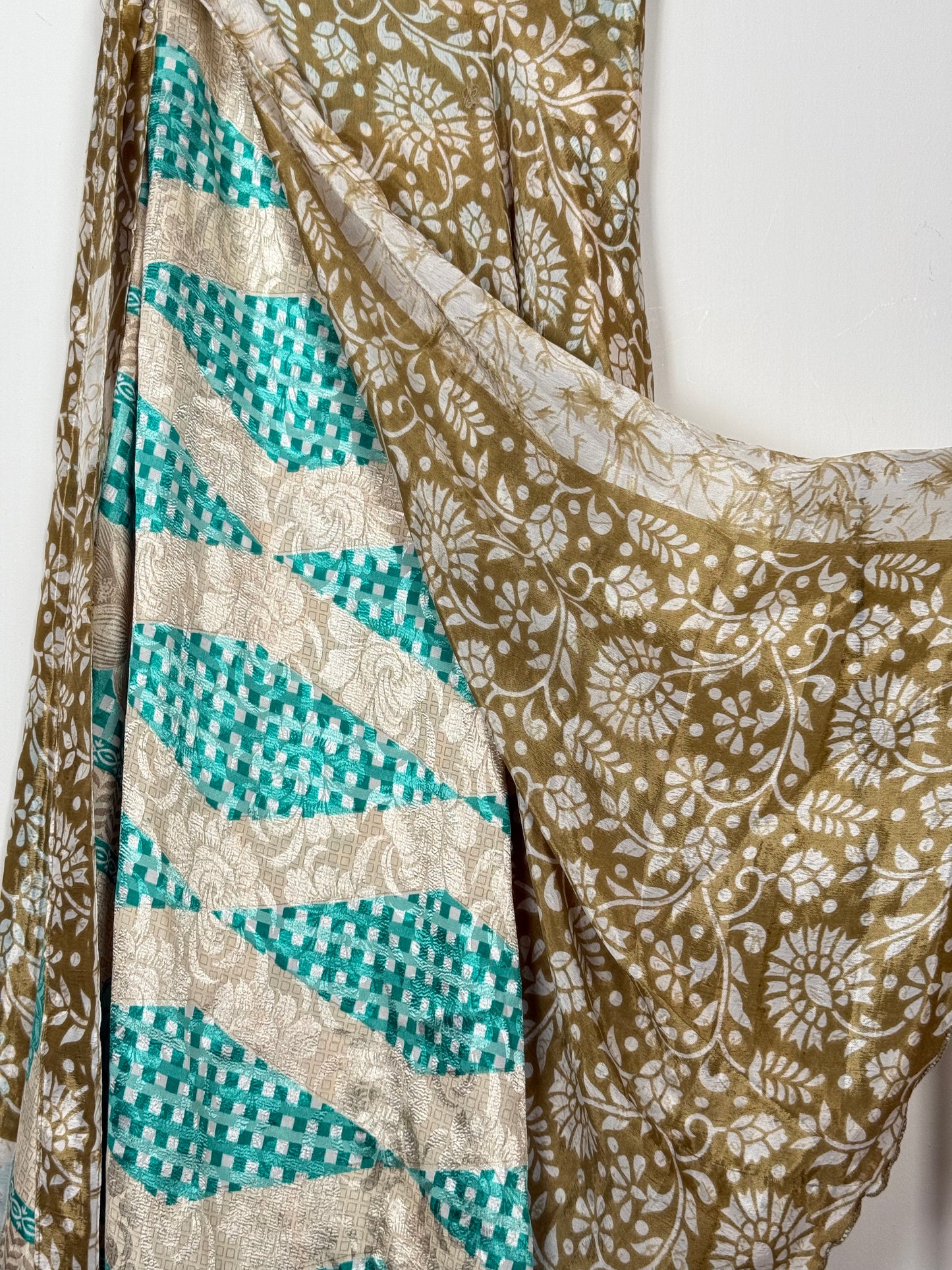Vintage Saree Silk Wrap Skirt