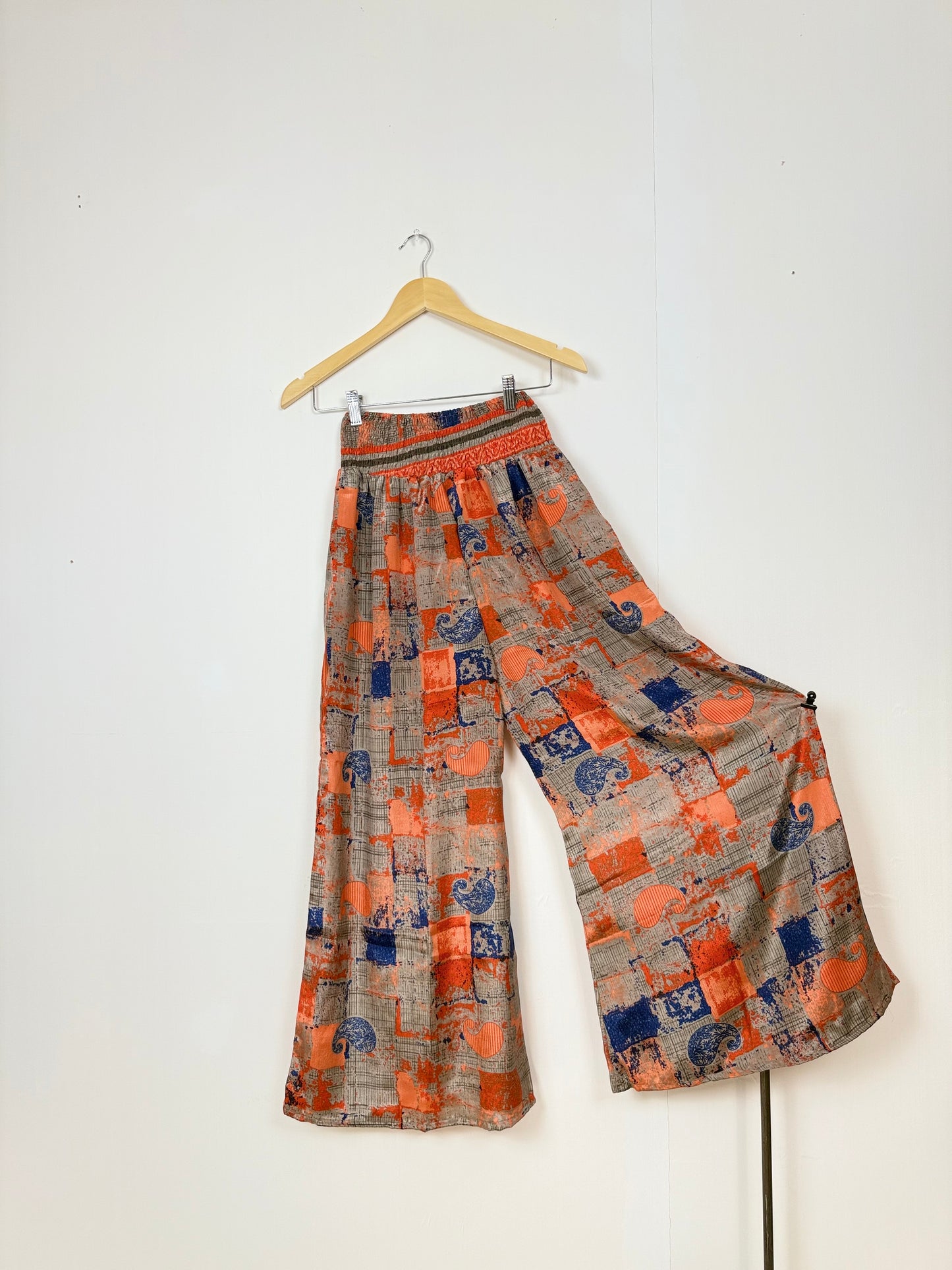 Vintage Saree Silk Trousers & Shirt Co-ordinated Set