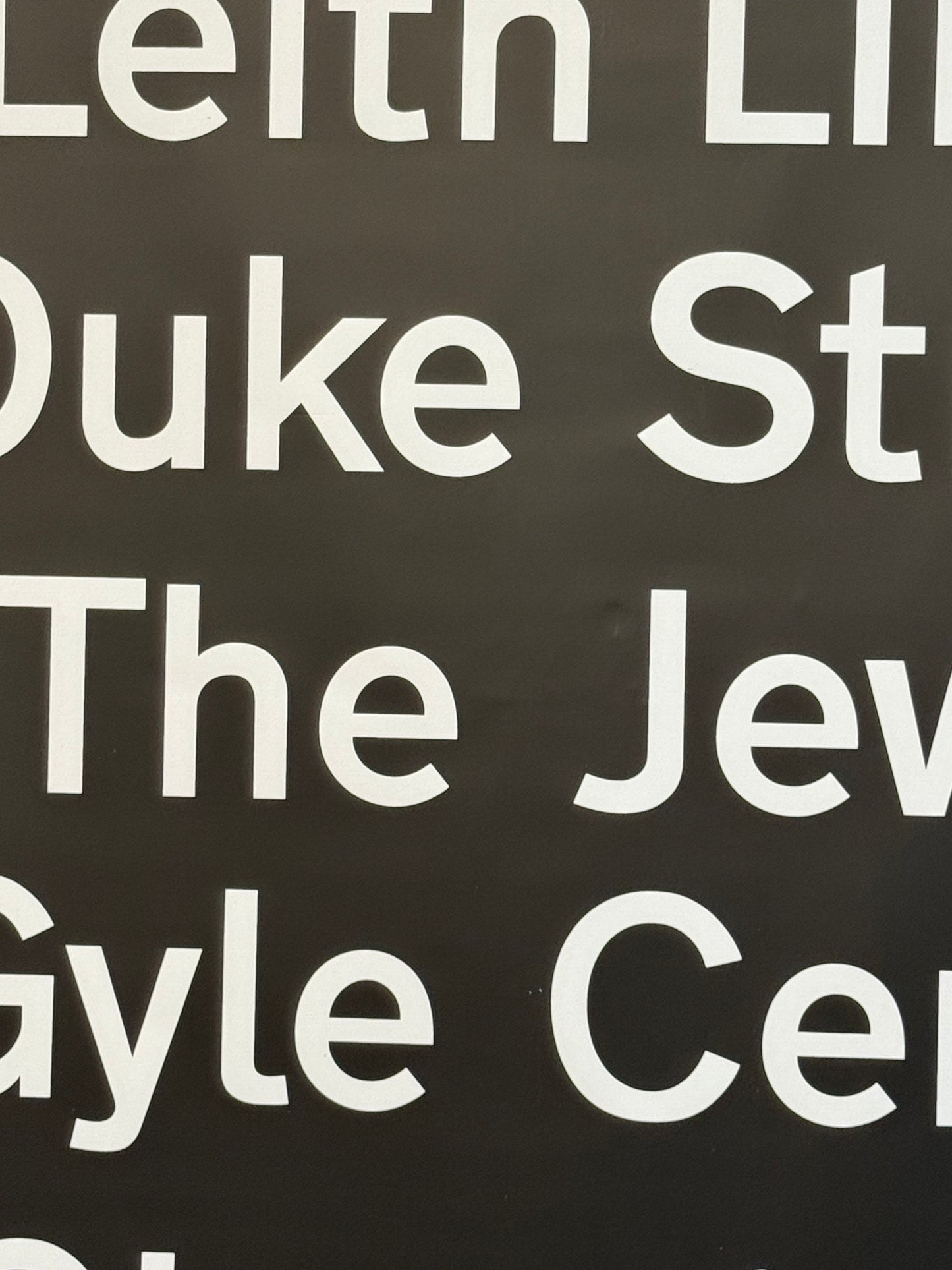 Edinburgh Destination Bus Blind - Hillend to Ocean Terminal