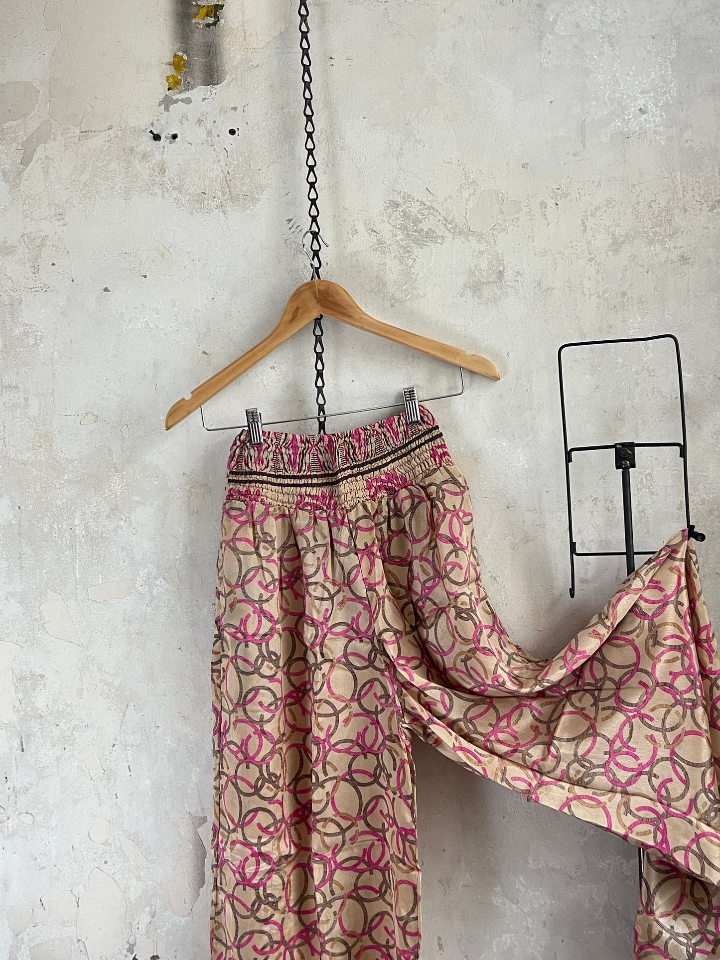 Vintage Saree Silk Trousers & Shirt Co-ordinated Set