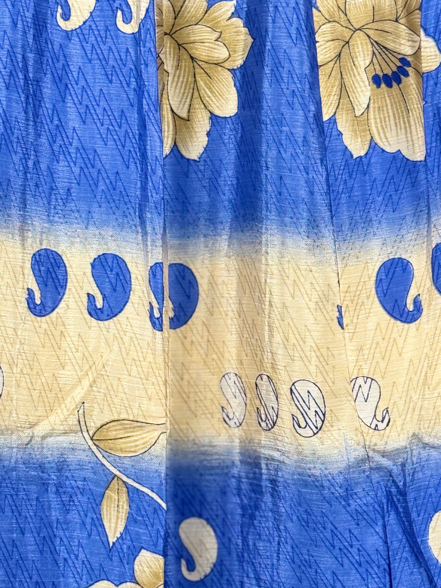 Vintage Saree Silk Pleated Skirt