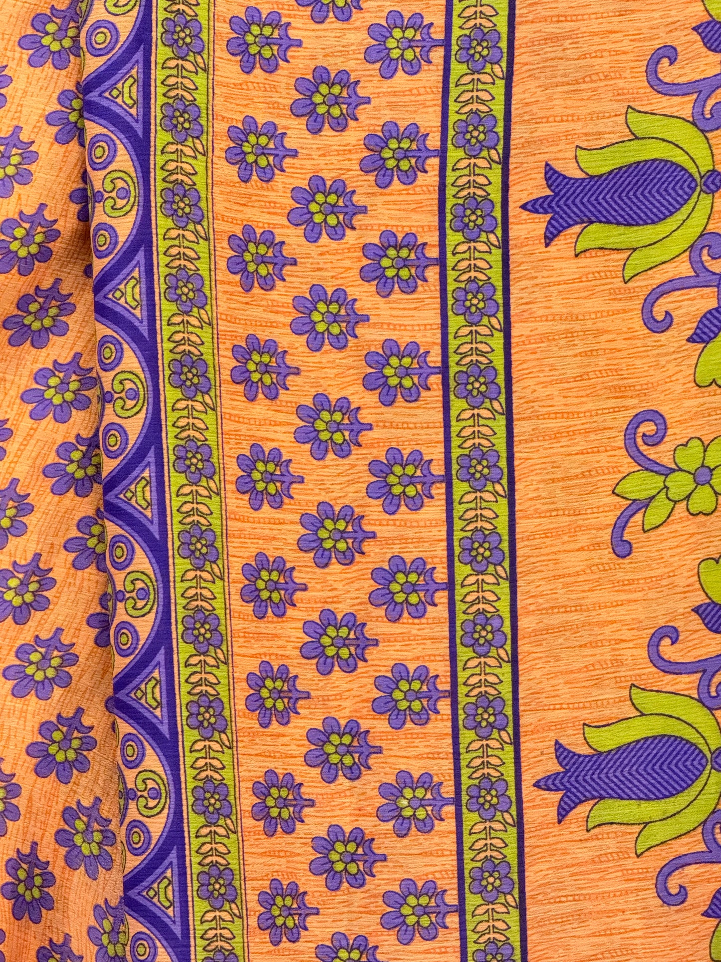 Vintage Pure Silk Saree Fabric