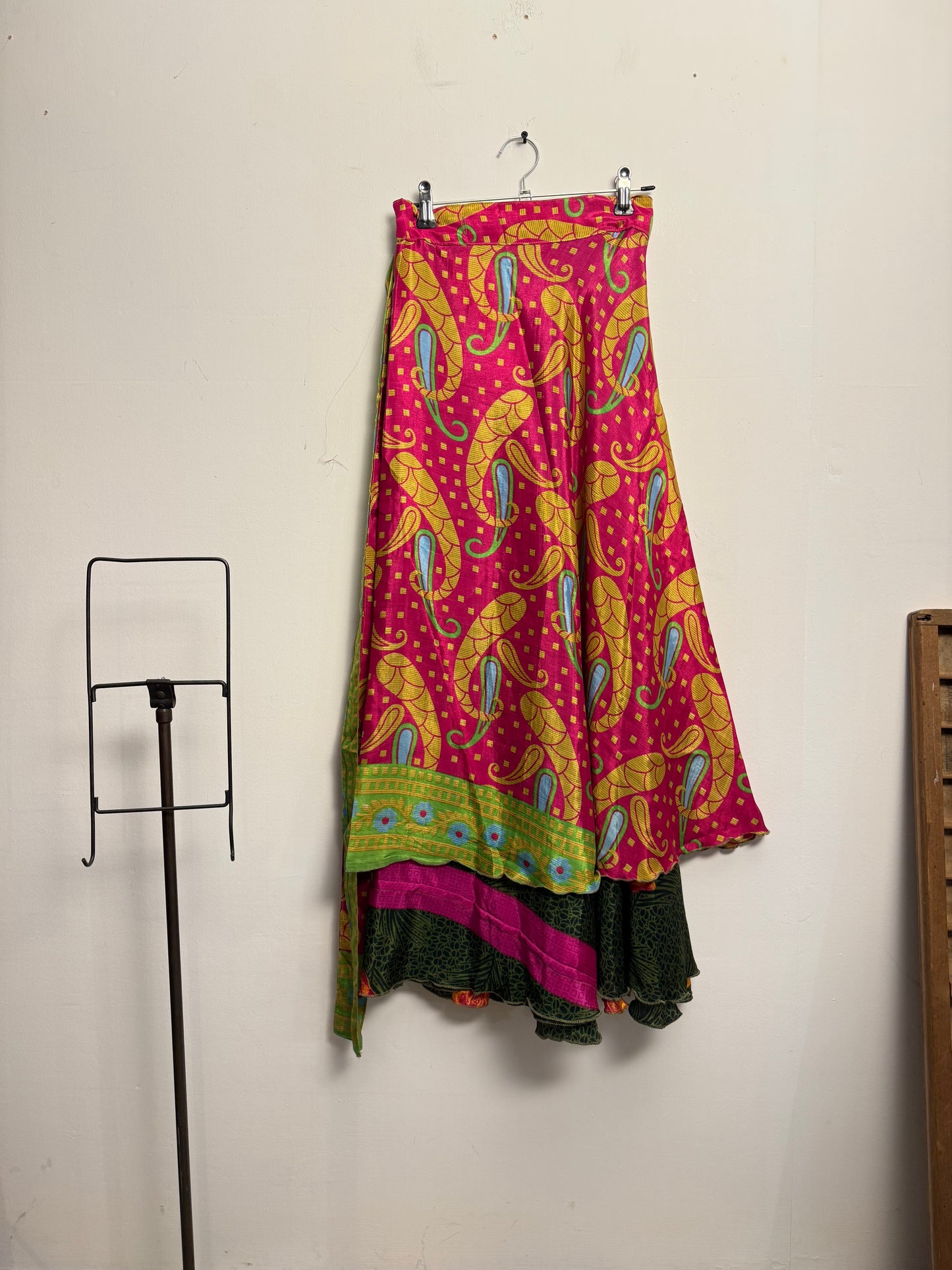 Vintage Saree Silk Wrap Skirt