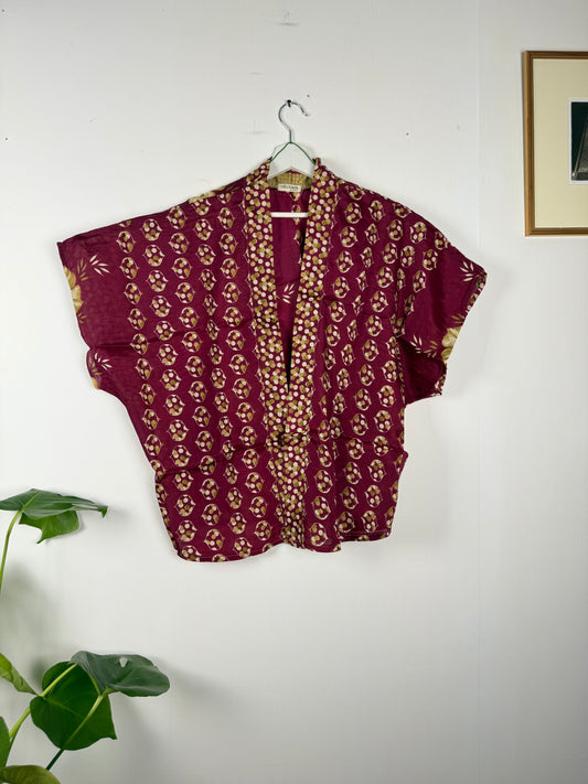 Vintage Saree Silk Shrug Blouse