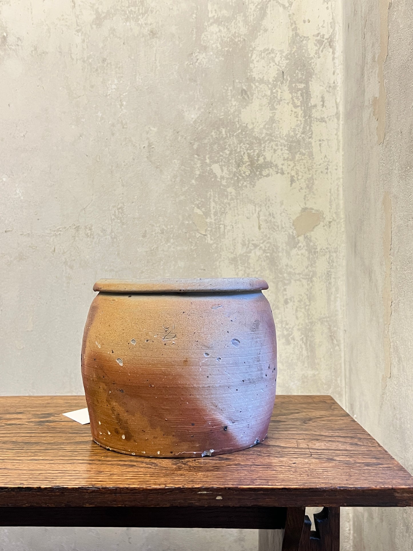 19thC French Stoneware Confit Pot - Medium