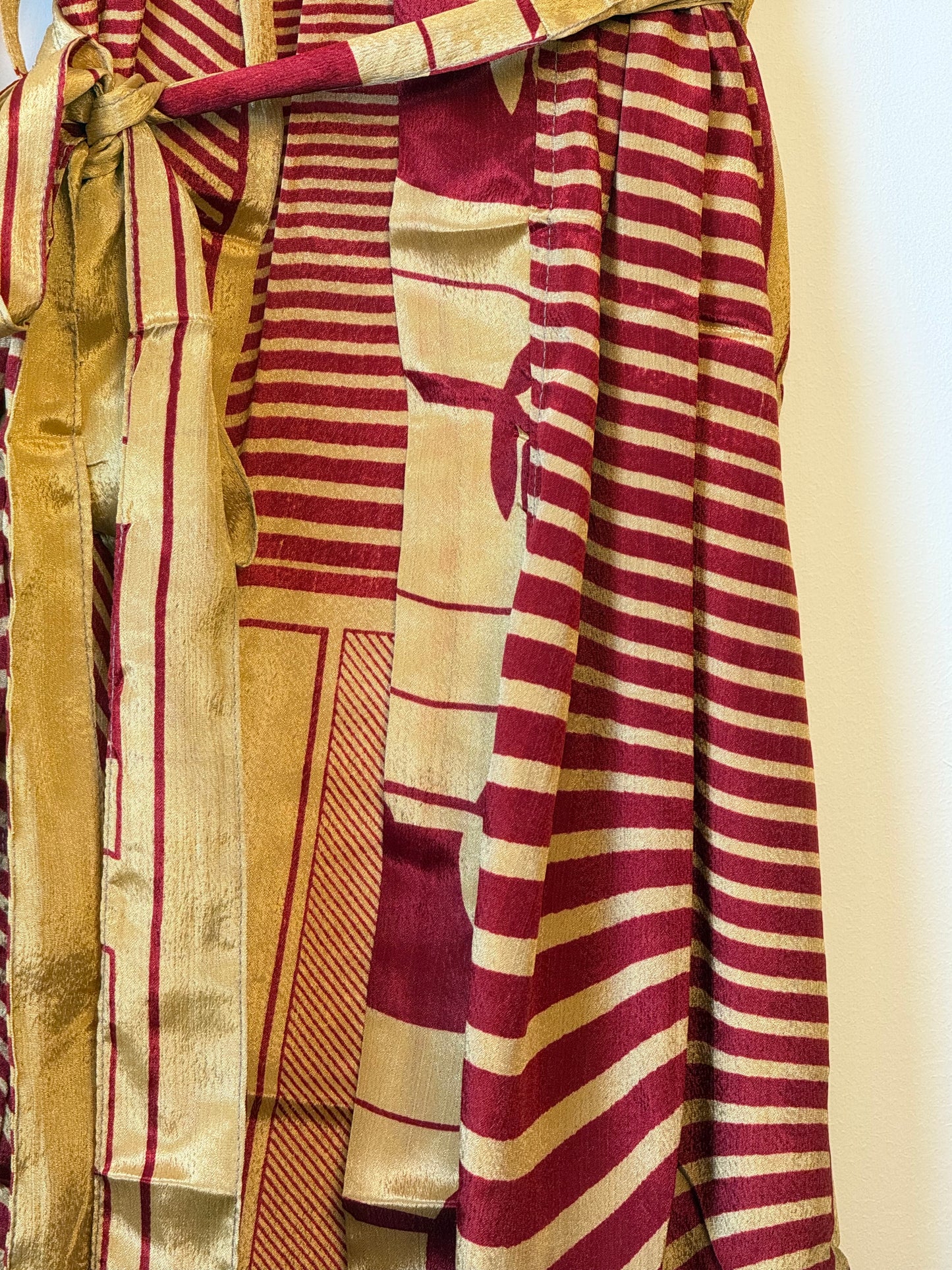 Vintage Saree Silk Kimono / Duster - Long