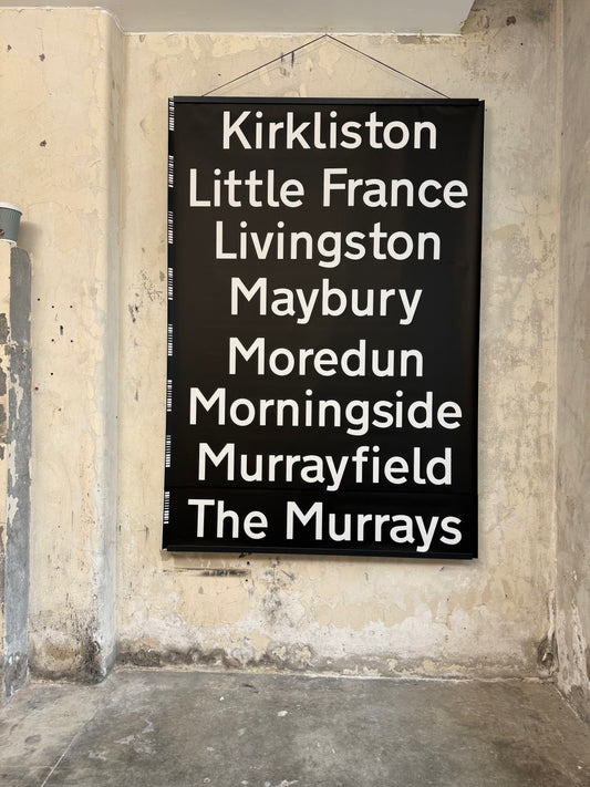 Edinburgh Destination Bus Blind - Kirkliston to The Murrays