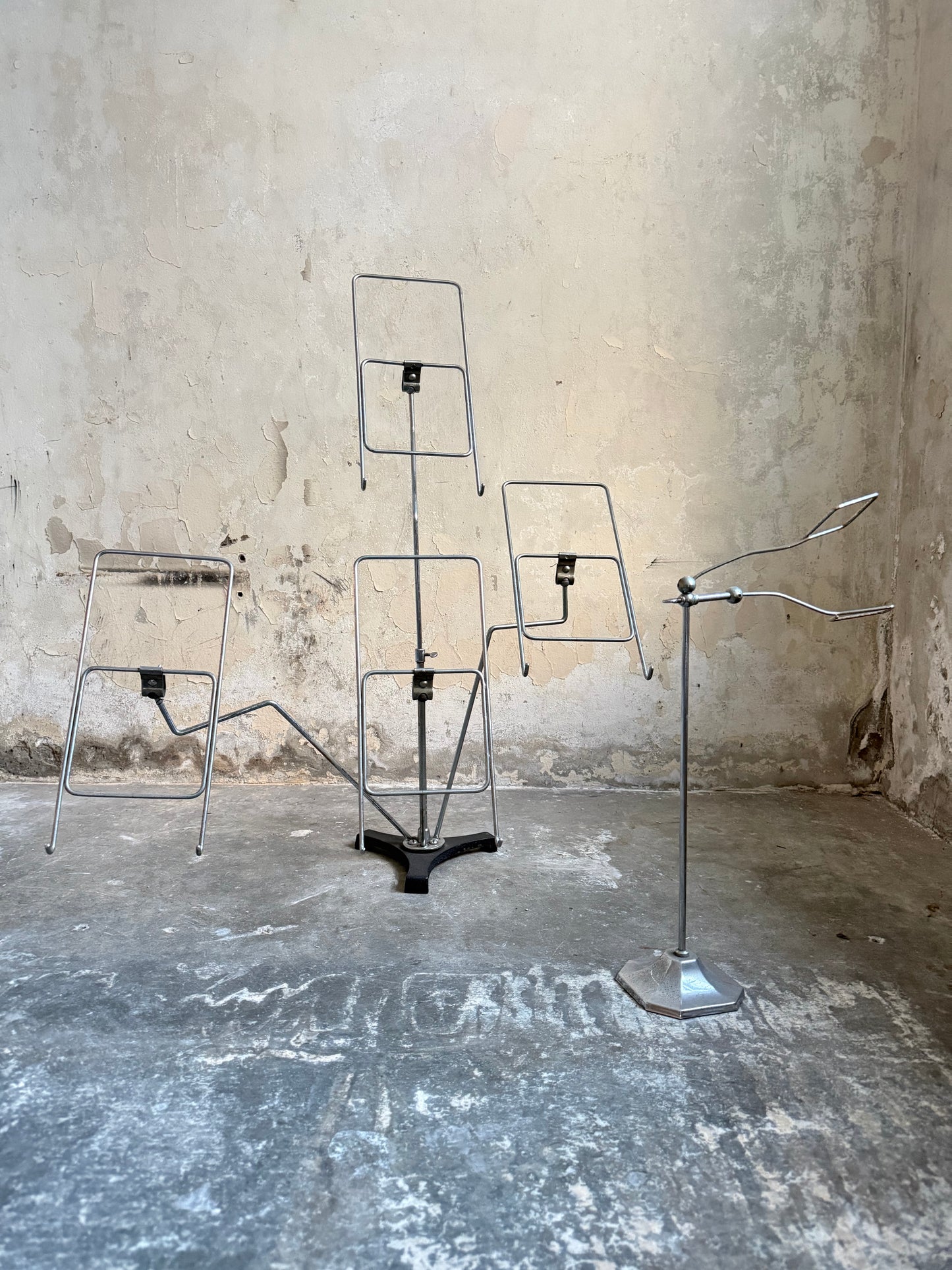 Pair of 1920’s Shop Display Chrome Shirt Stands