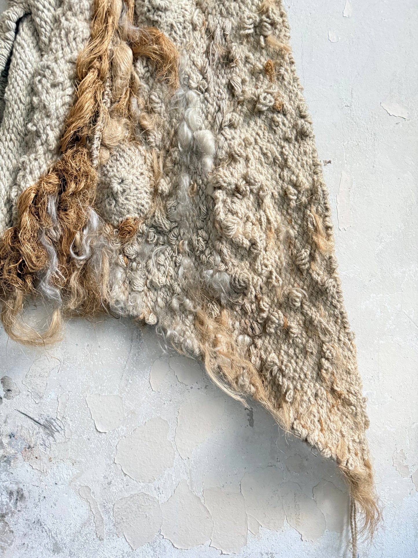 Ellen Lenvik (Oslo) 'Growth' Jute & Wool Textile Art