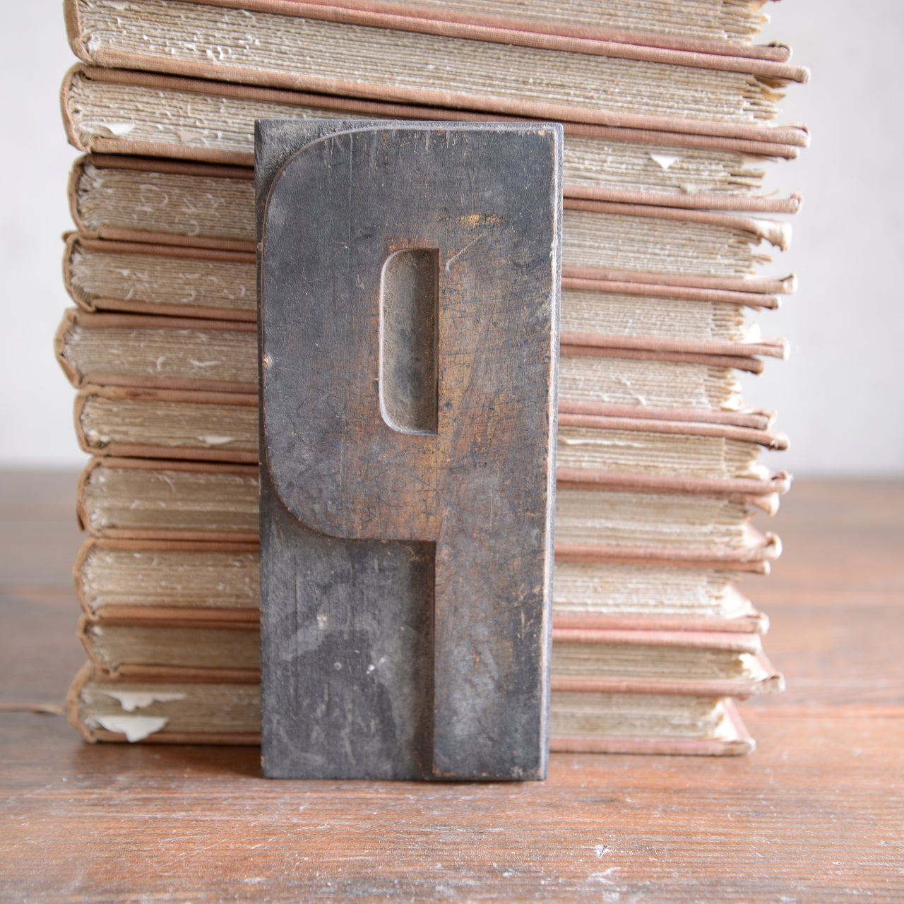 English 1920’s Wooden Letterpress Type - 17cm