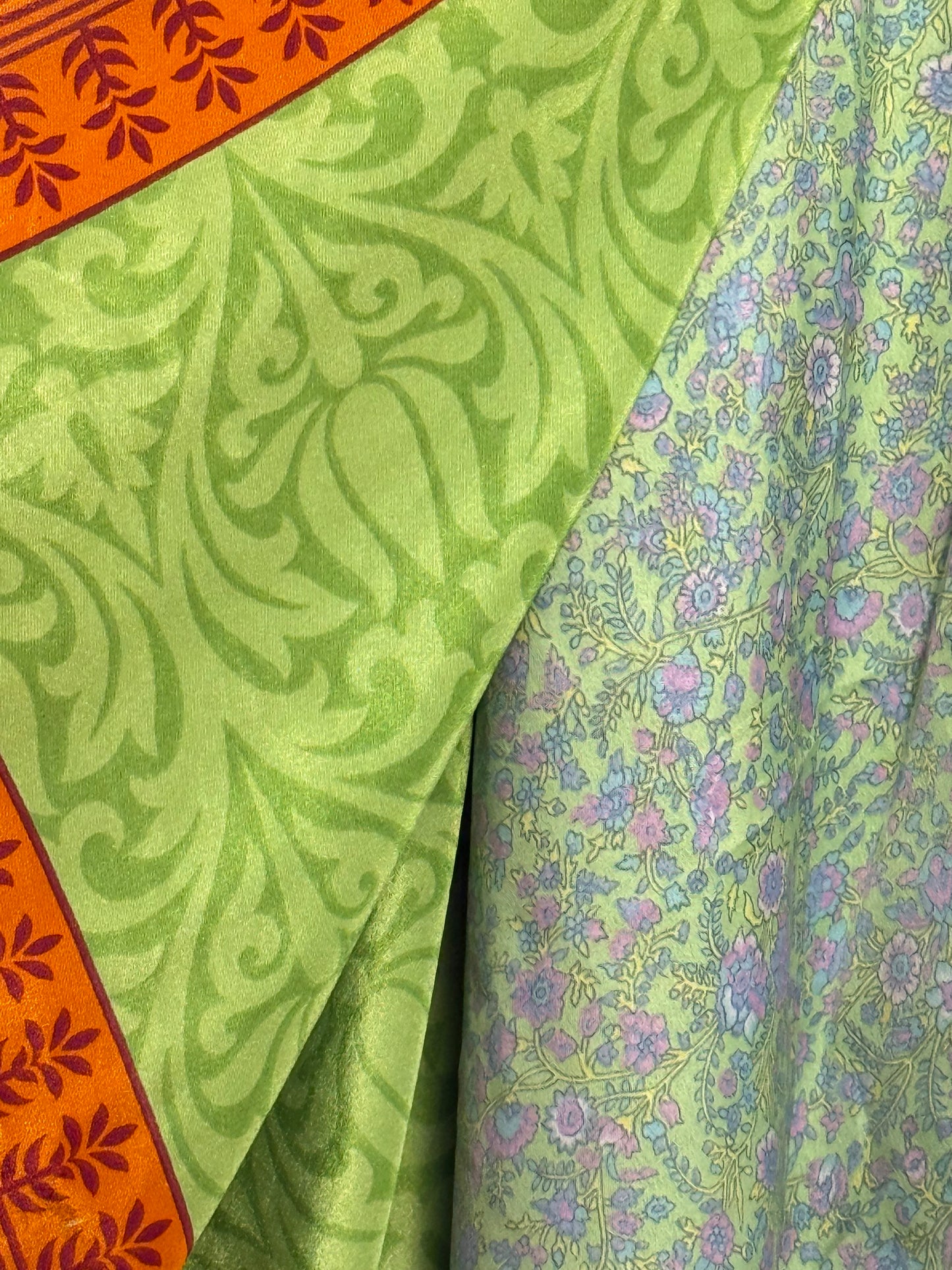 Vintage Saree Silk Wrap Skirt