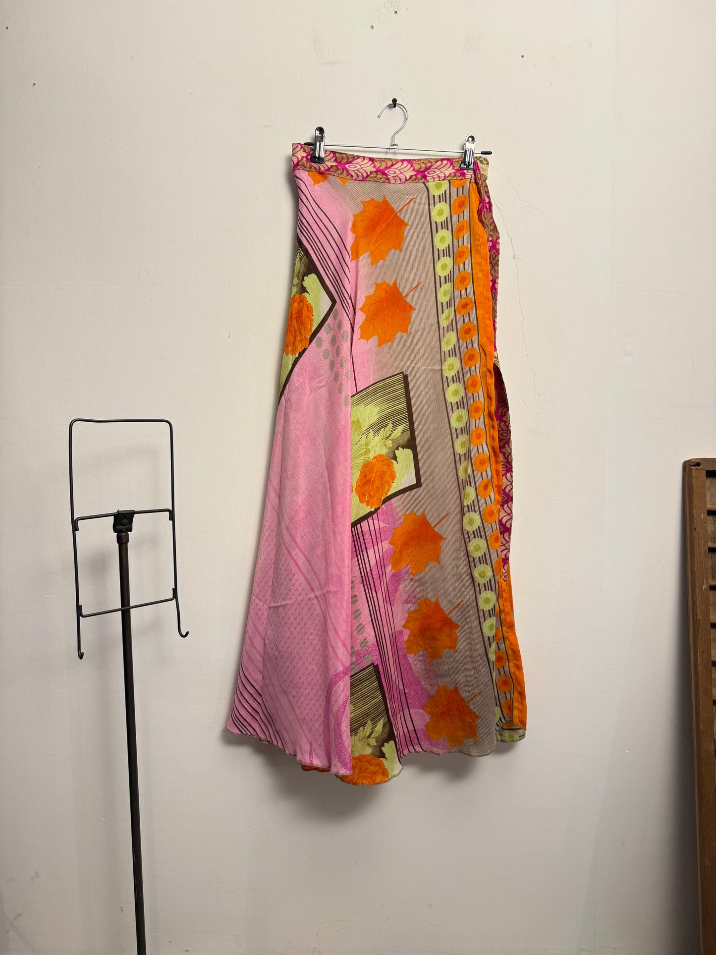 Vintage Saree Silk Wrap Skirt