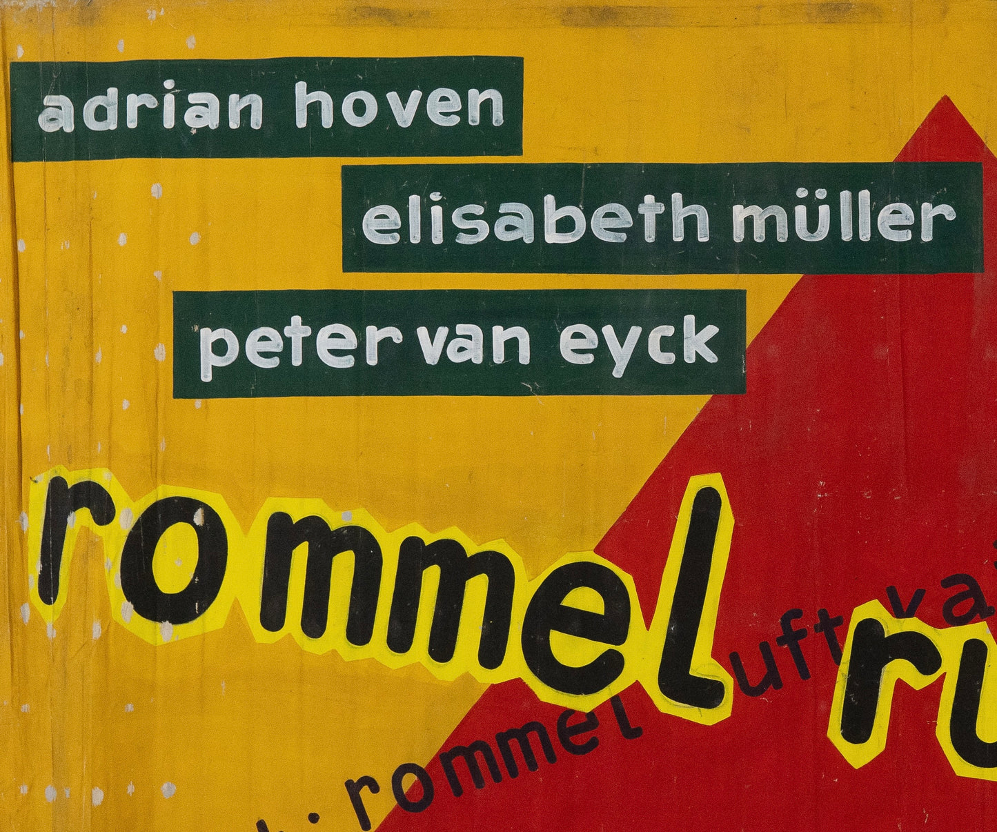 1960s German Hand Painted Cinema Banner - Rommel Ruft Kairo