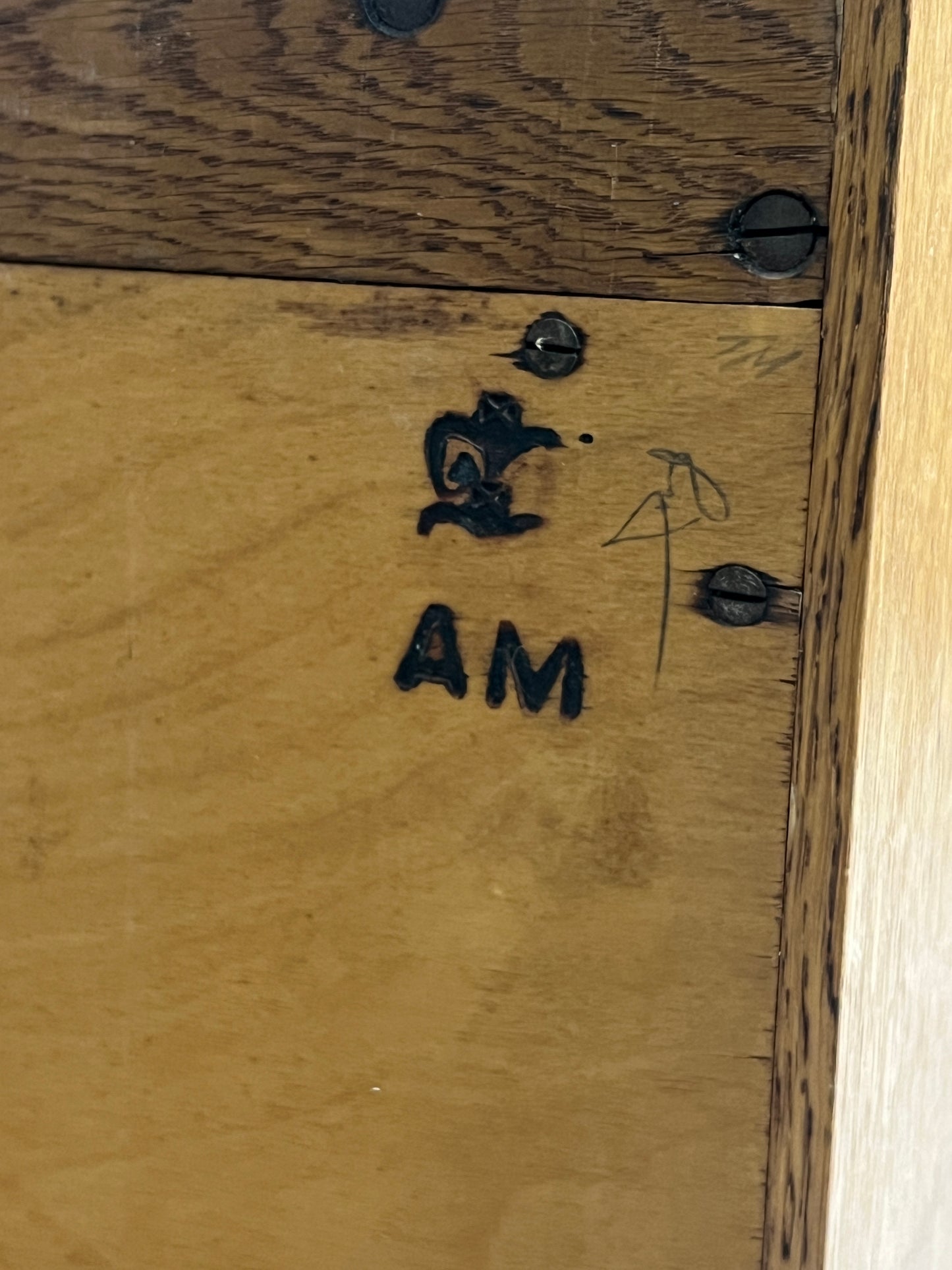 A 1950's Oak Open Bookcase