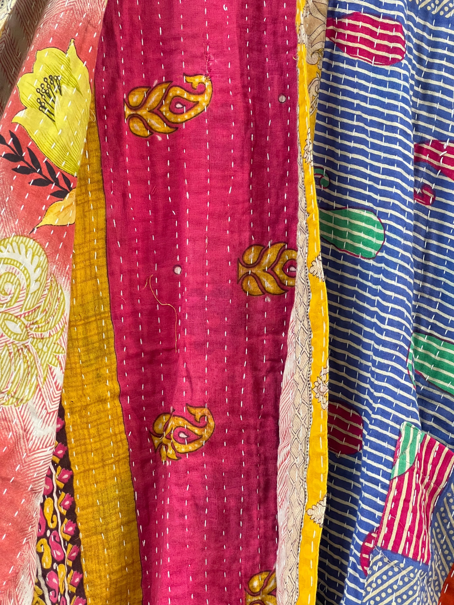 Vintage Cotton Kantha Relaxed Jacket ~ No 13