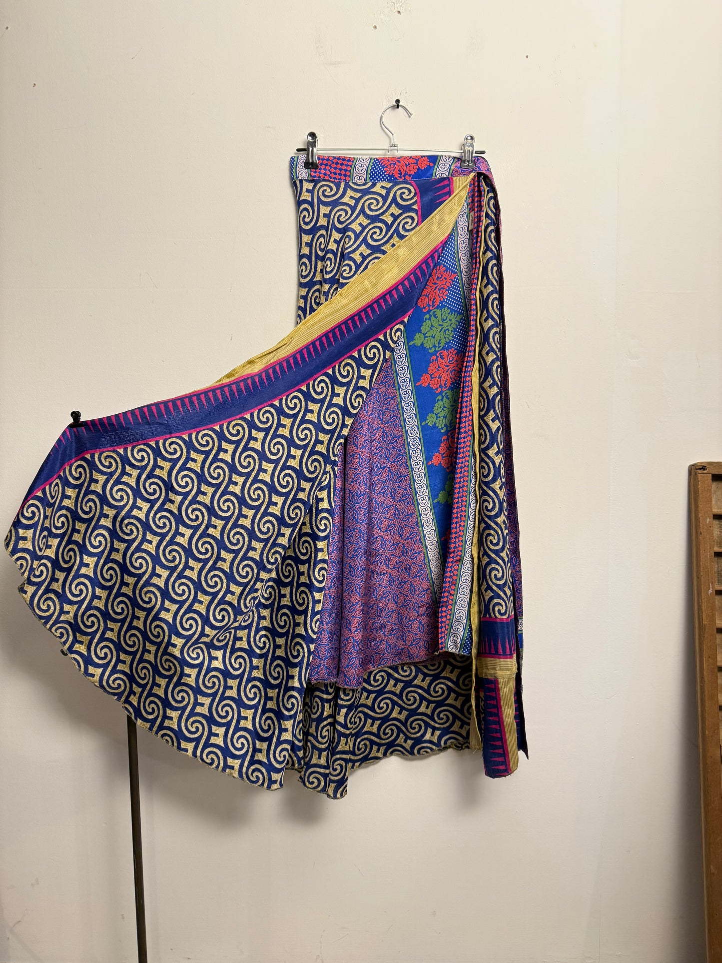 Vintage Saree Silk Wrap Skirt
