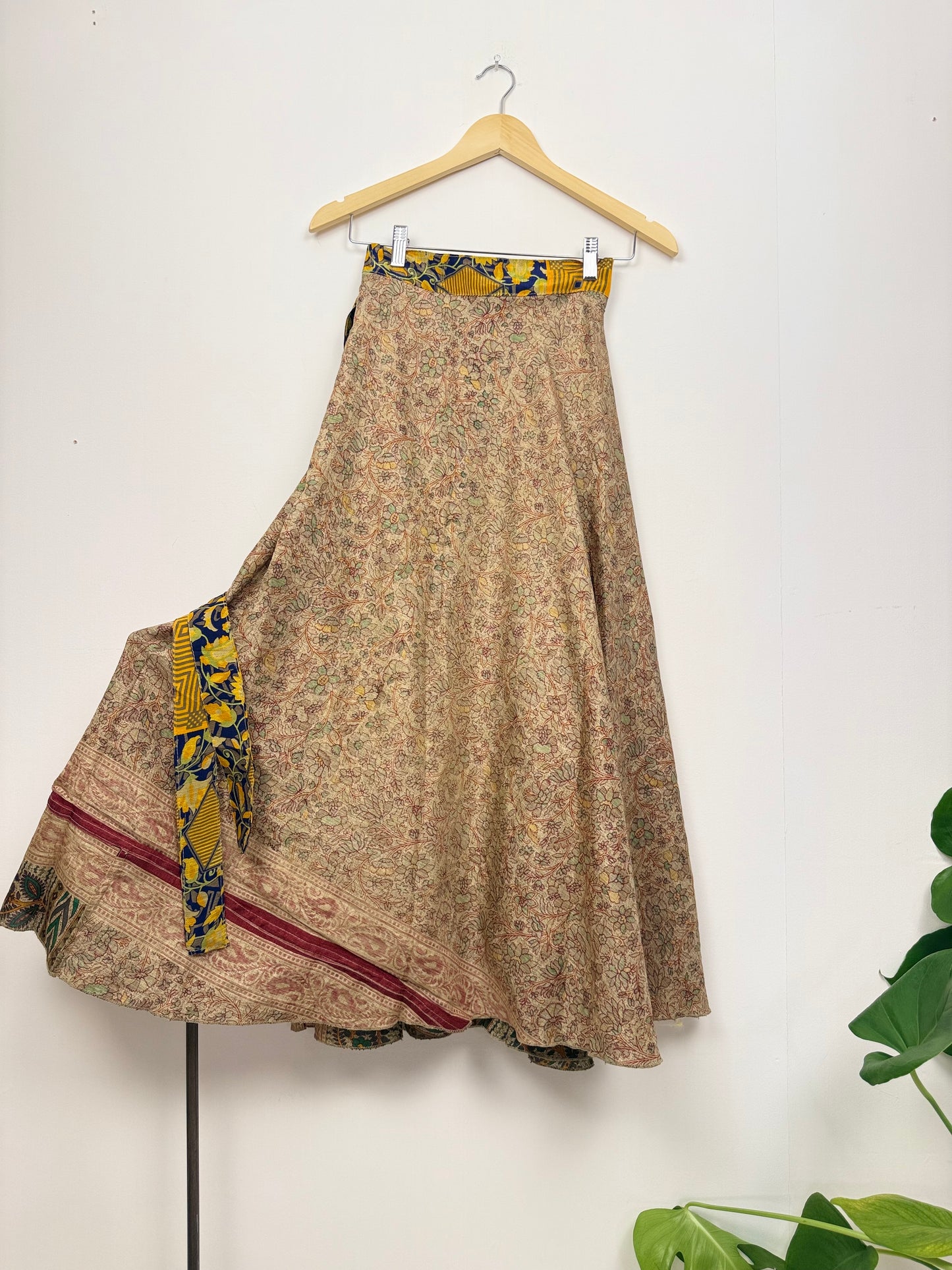 Vintage Saree Silk Wrap Skirt