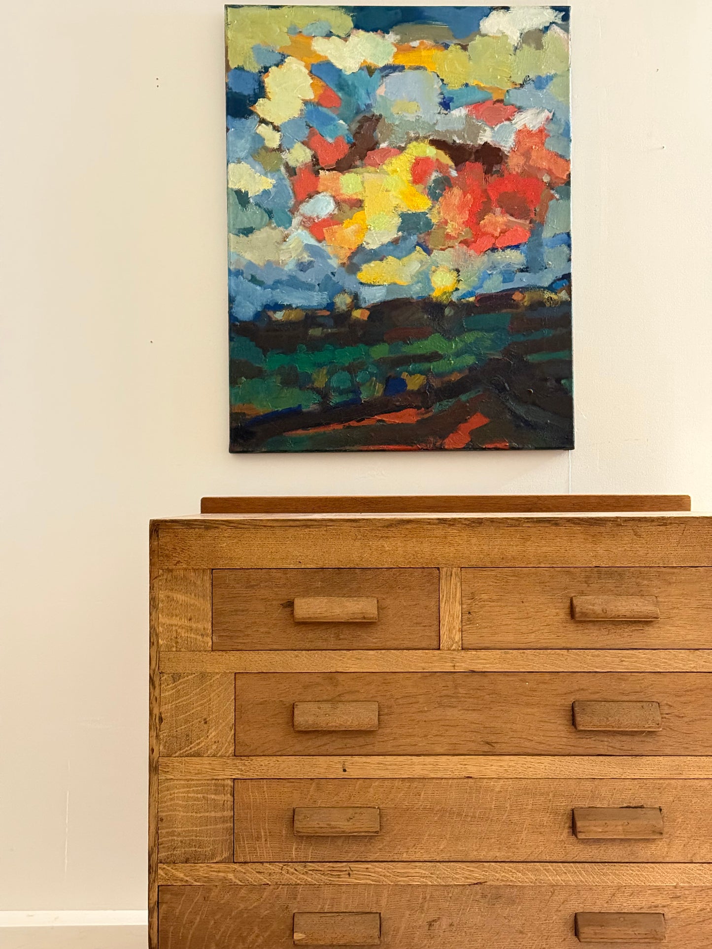 Abstract Expressionist Landscape Oil