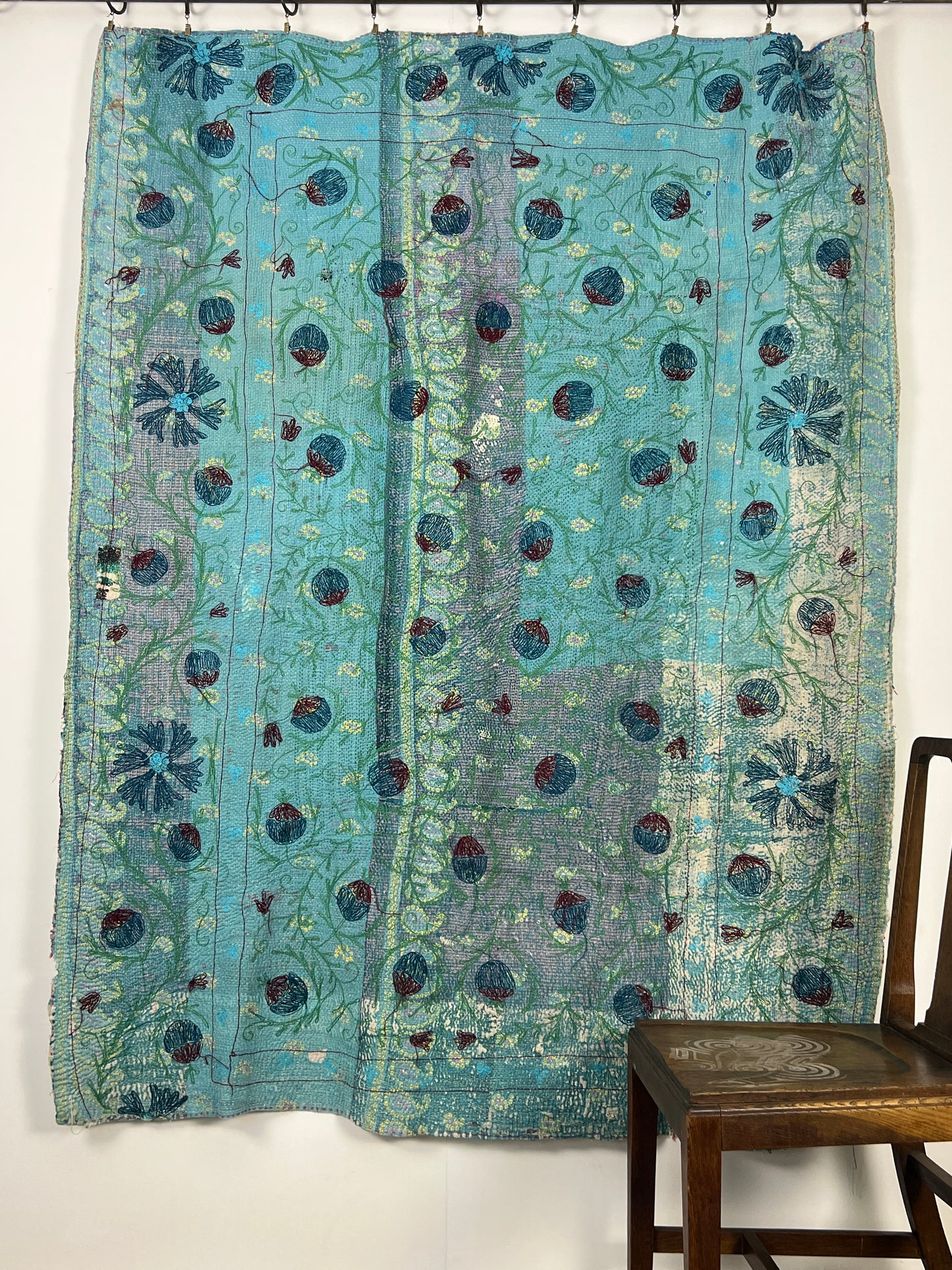 Vintage Kantha Suzani Quilt