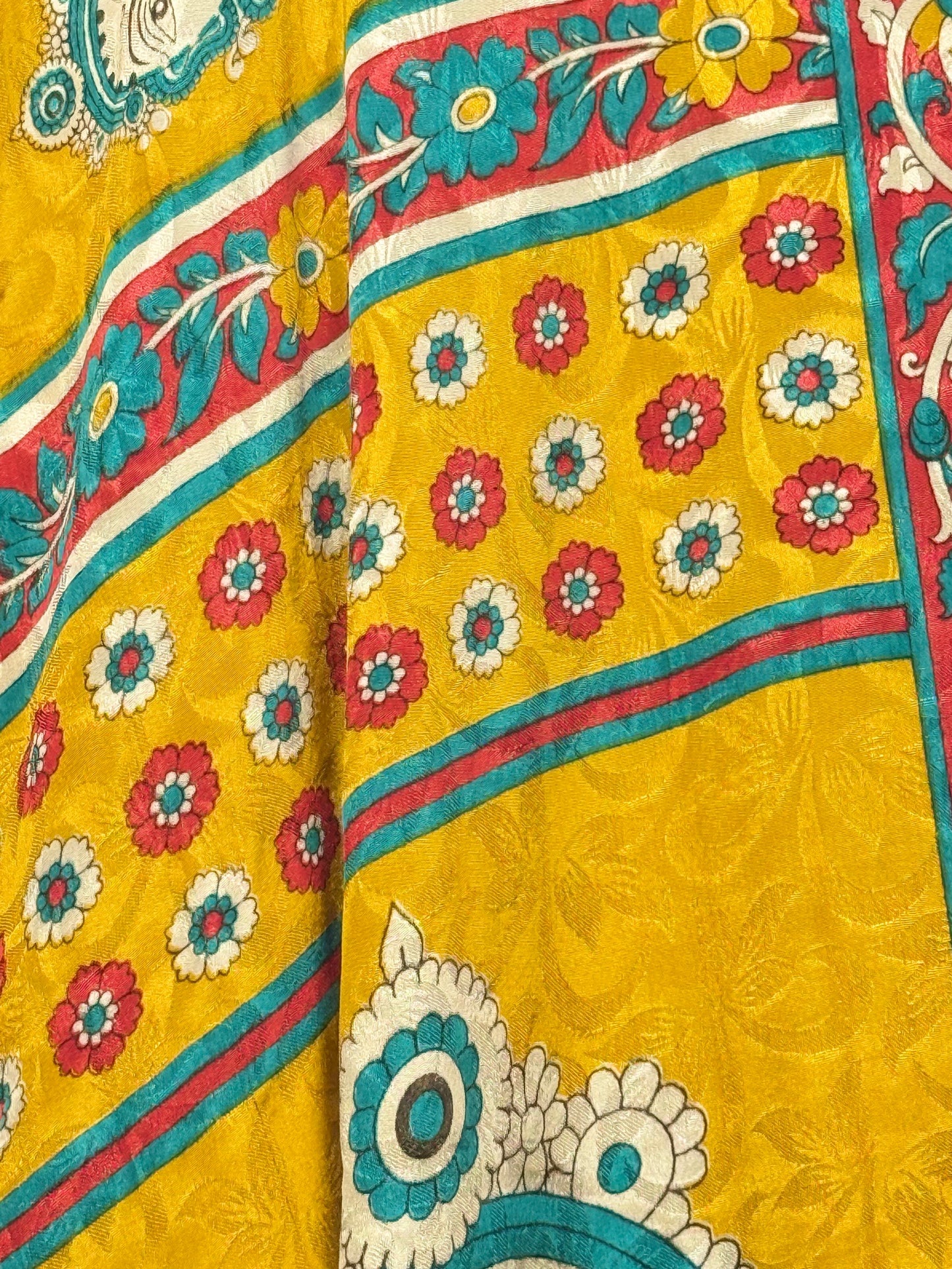 Vintage Saree Silk Wrap Skirt
