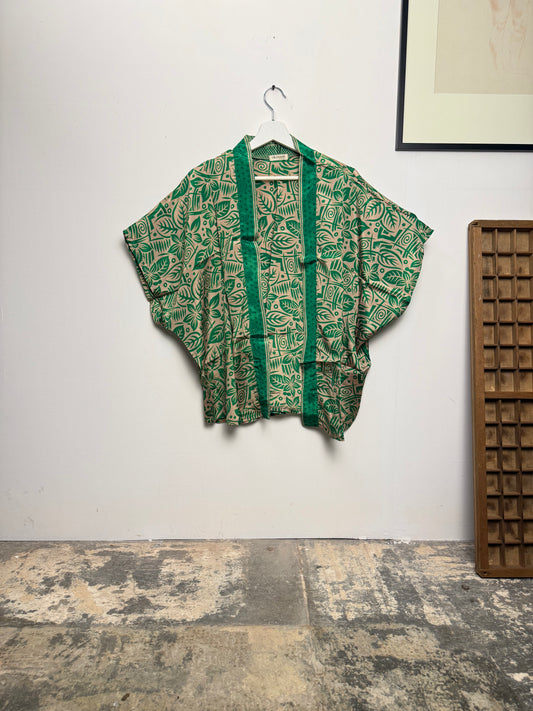 Vintage Saree Silk Shrug Blouse