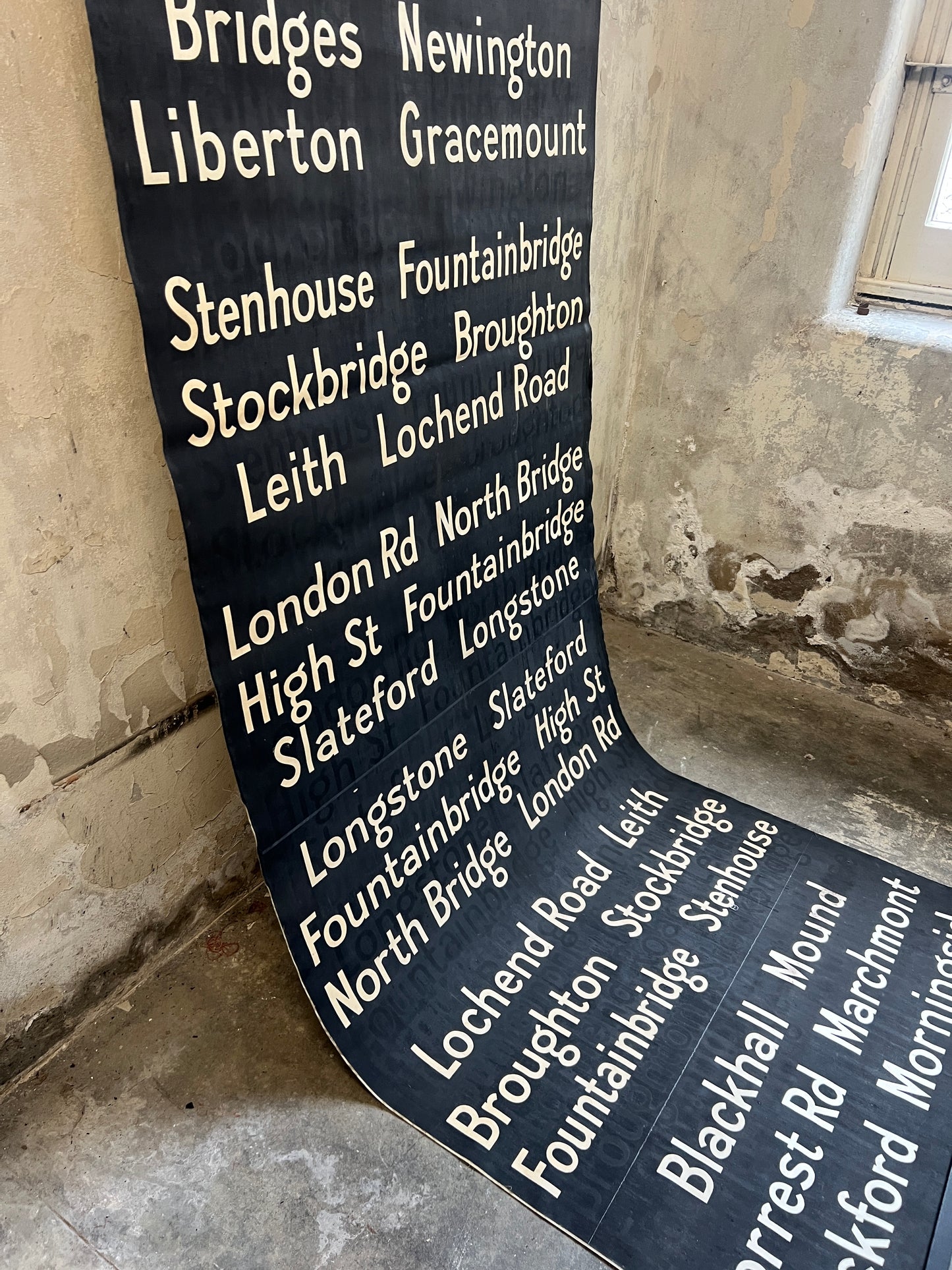 Edinburgh Destination Bus Blind