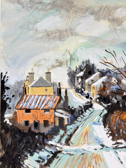 Colour Wash Landscape after Pissarro Original Artwork No.406 - ARTHUR ALLAN WILSON, Scottish | 1944-2024