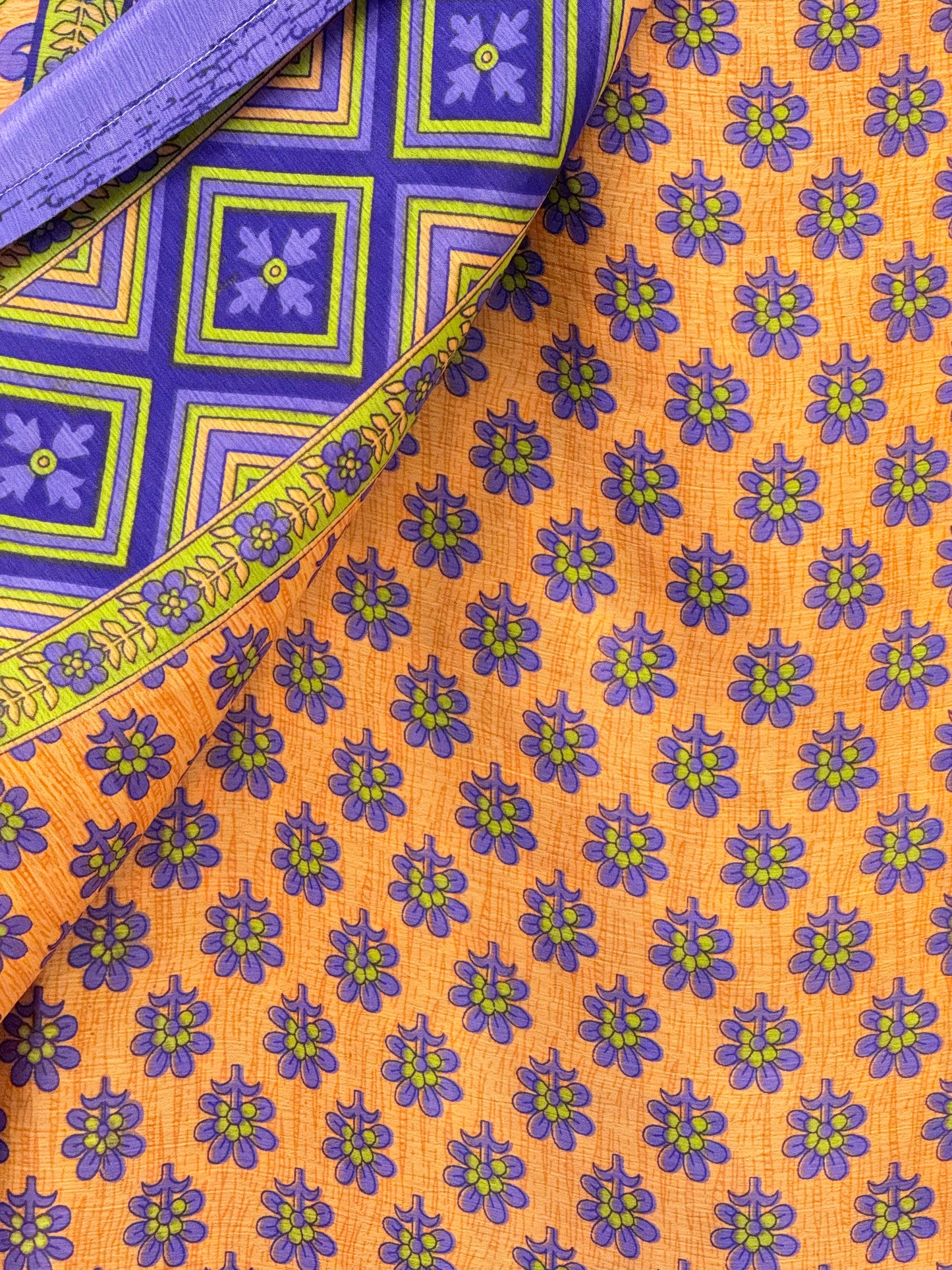 Vintage Pure Silk Saree Fabric