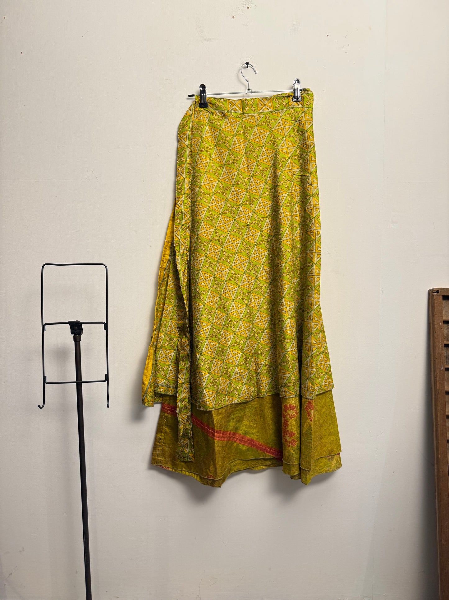 Vintage Saree Silk Wrap Skirt