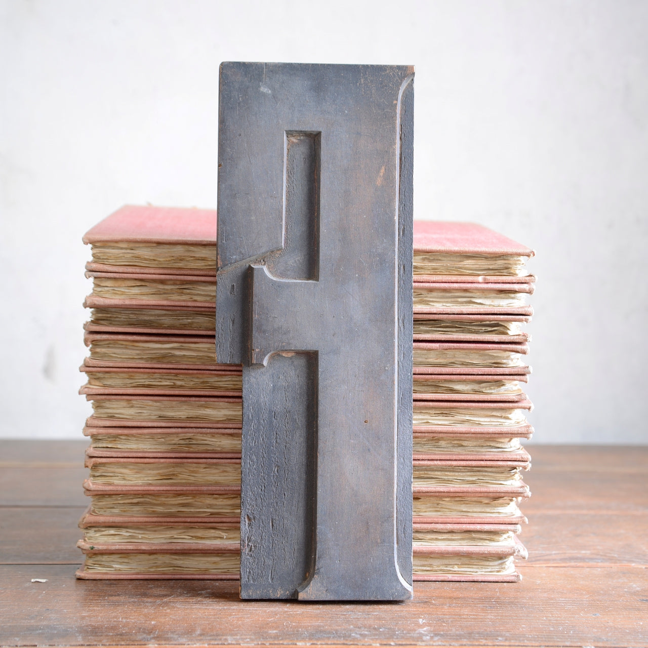 Rare English 1920’s Wooden Letterpress Type - 30cm